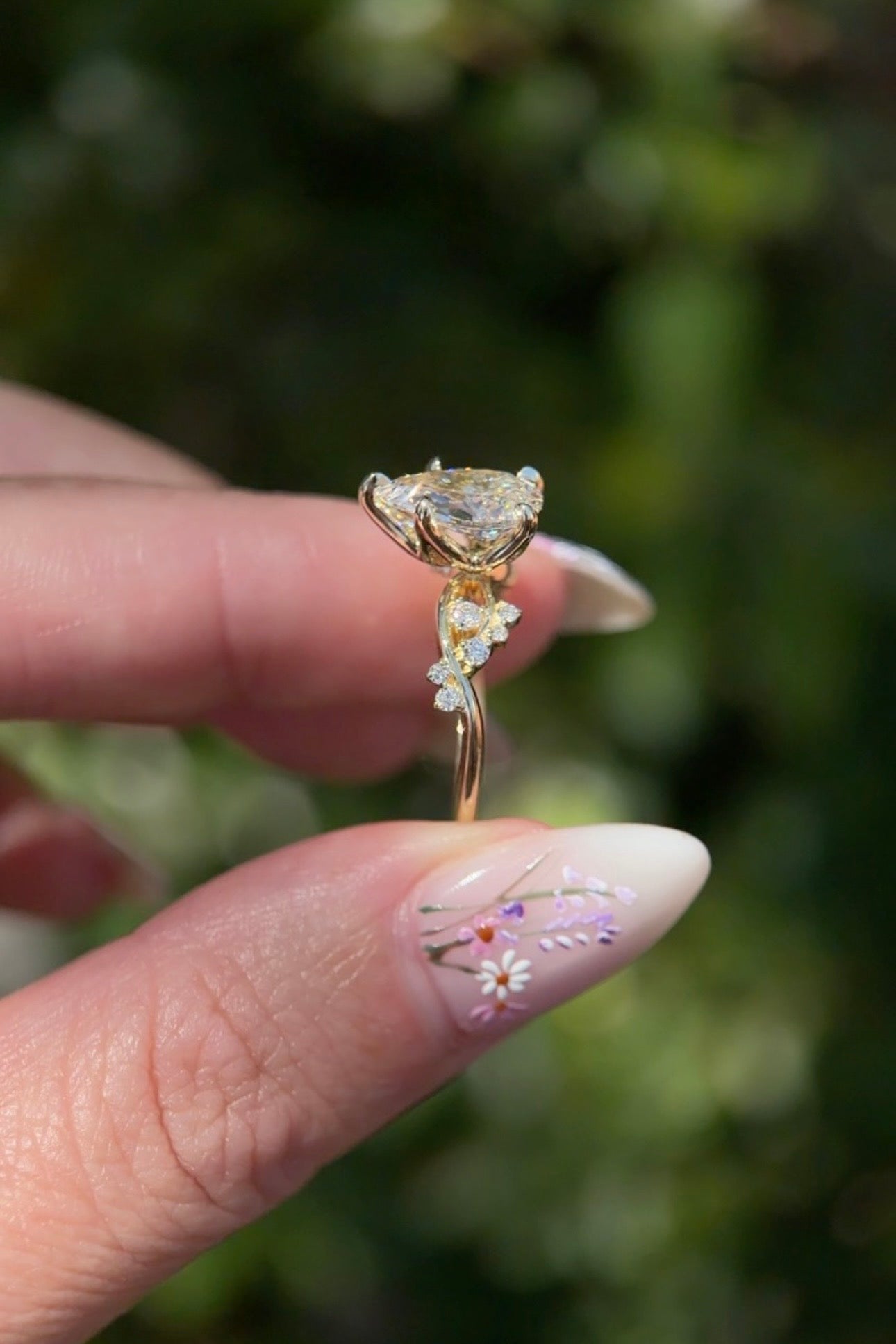 2.01ct D - VS1 Pear Lab Diamond Ariel - PBD Engagement Rings