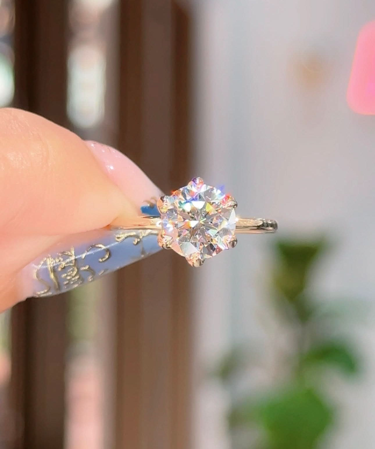 2.01ct D-VS1 Round Lab Diamond Caraline - PBD Engagement Rings