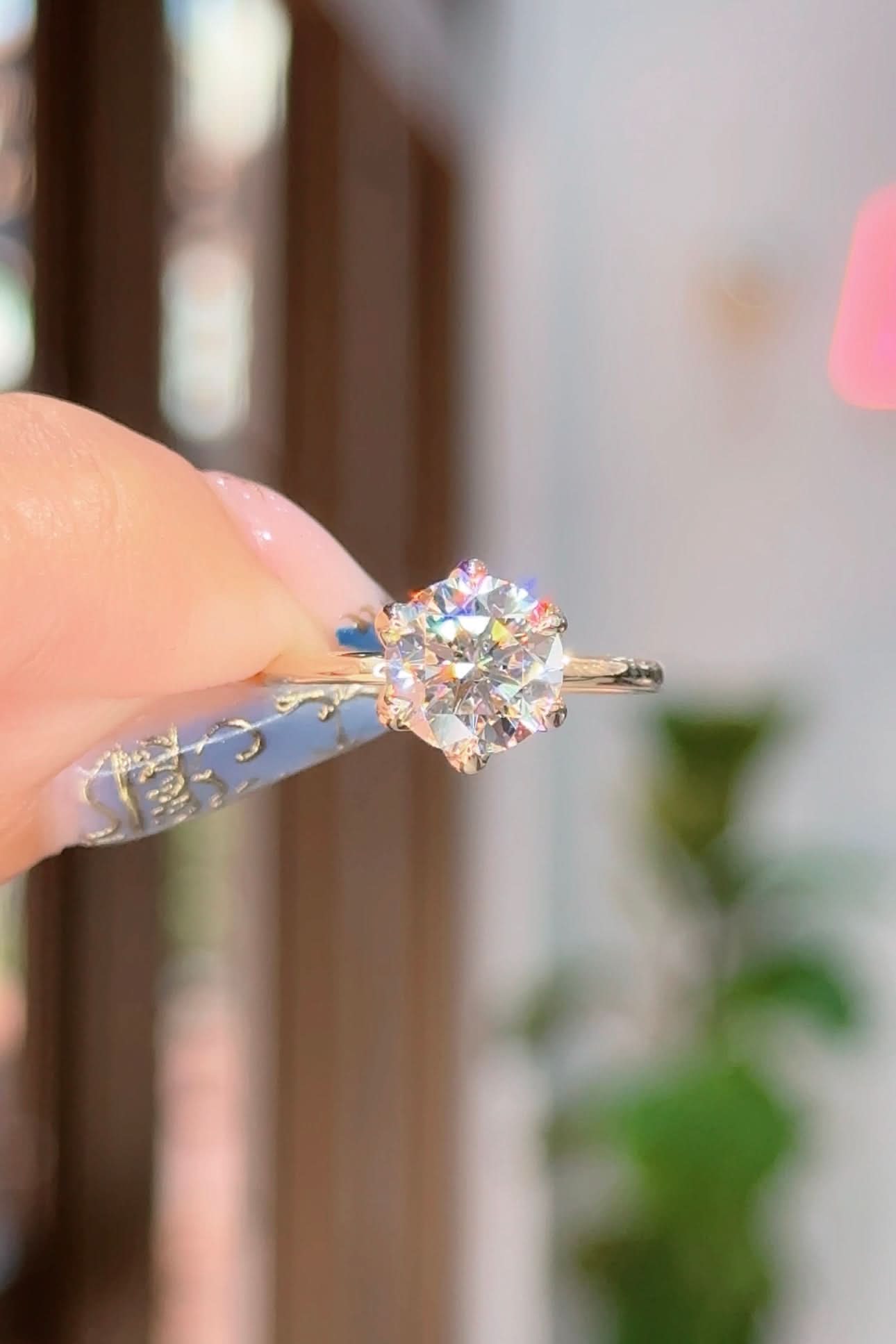 2.01ct D-VS1 Round Lab Diamond Caraline - PBD Engagement Rings
