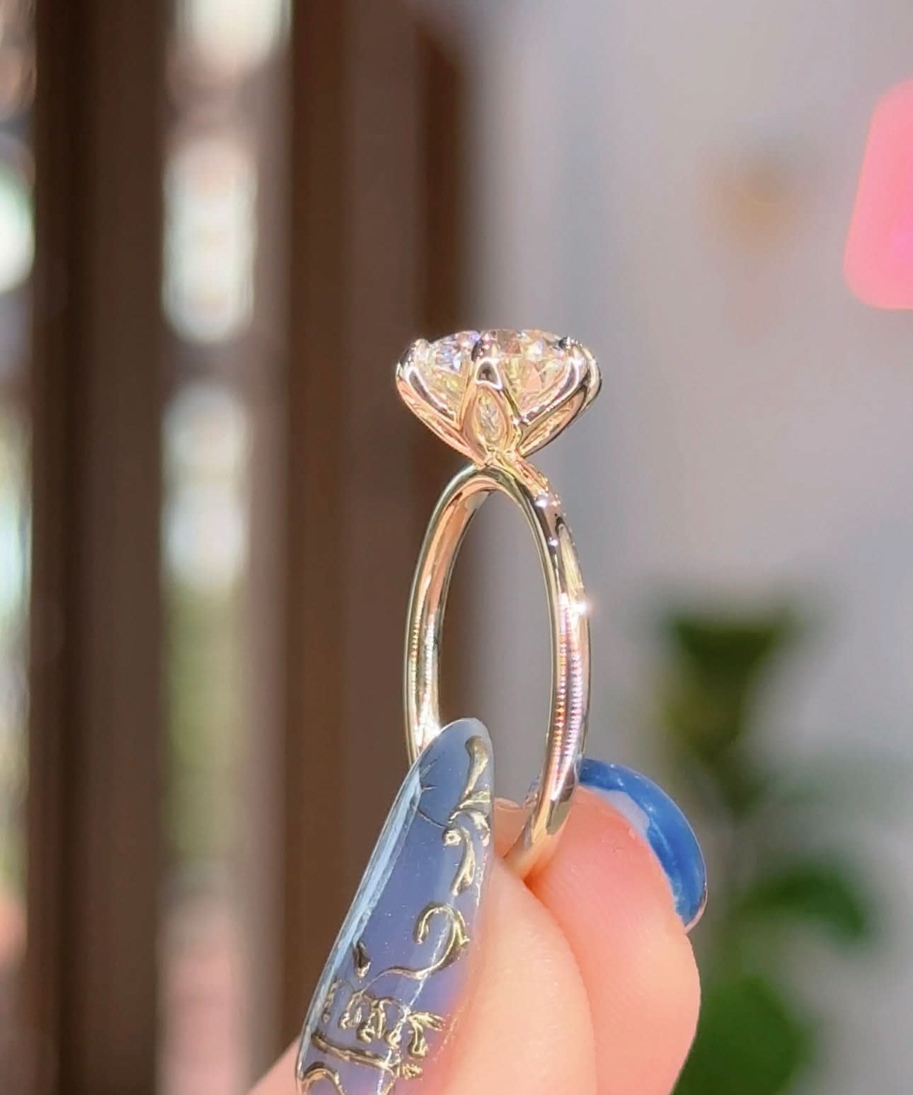 2.01ct D-VS1 Round Lab Diamond Caraline - PBD Engagement Rings