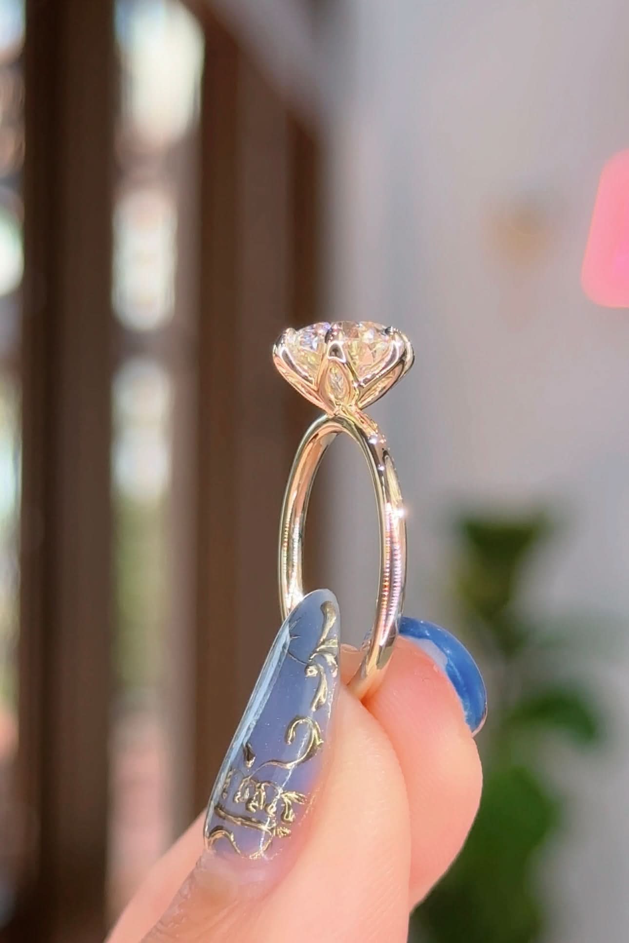 2.01ct D-VS1 Round Lab Diamond Caraline - PBD Engagement Rings