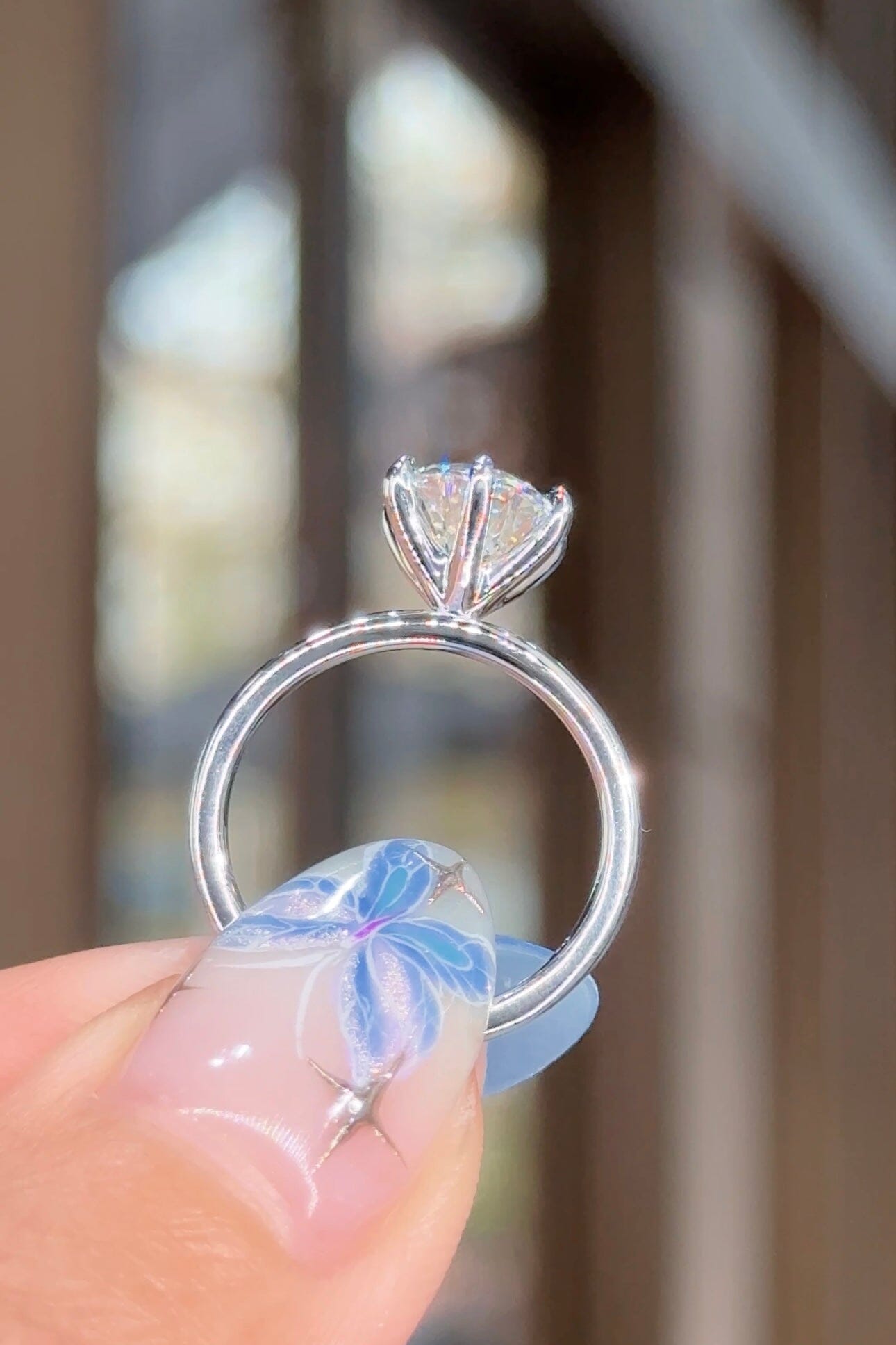 2.01ct D-VS1 Round Lab Diamond Juliette Engagement Rings Princess Bride Diamonds 