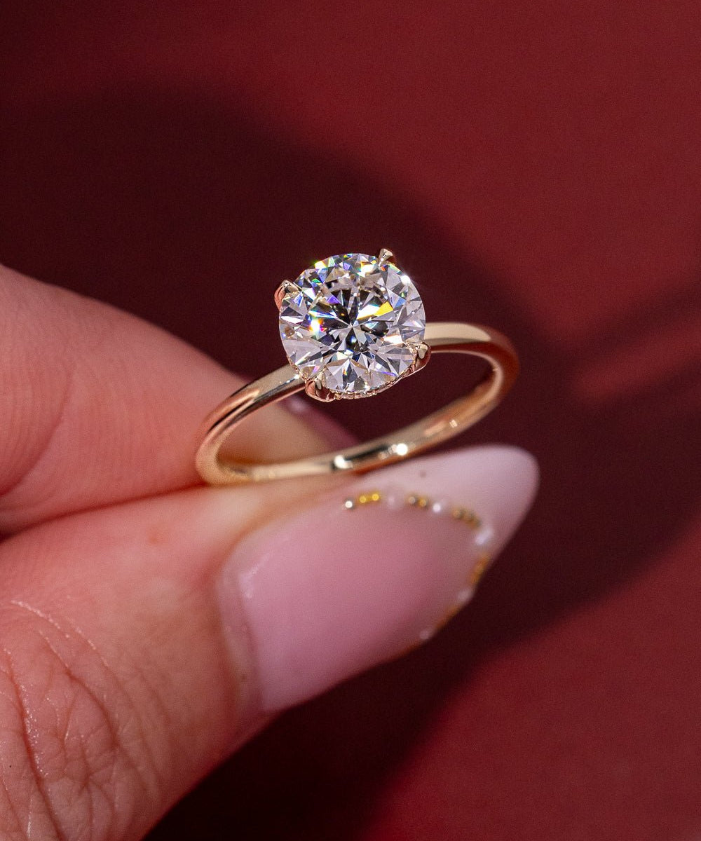 2.01ct D - VS1 Round Lab Diamond Kayla - PBD Engagement Rings