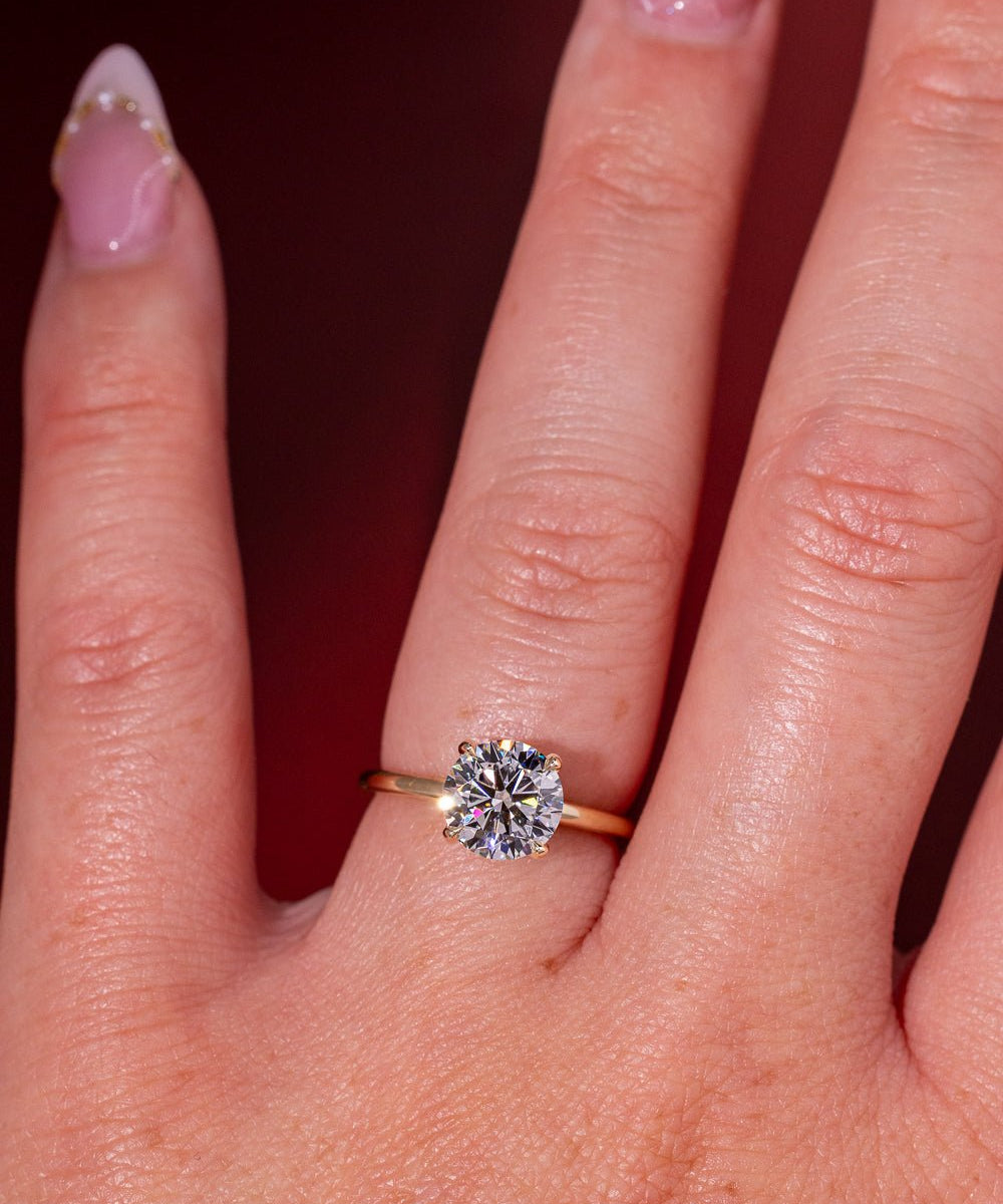 2.01ct D - VS1 Round Lab Diamond Kayla - PBD Engagement Rings