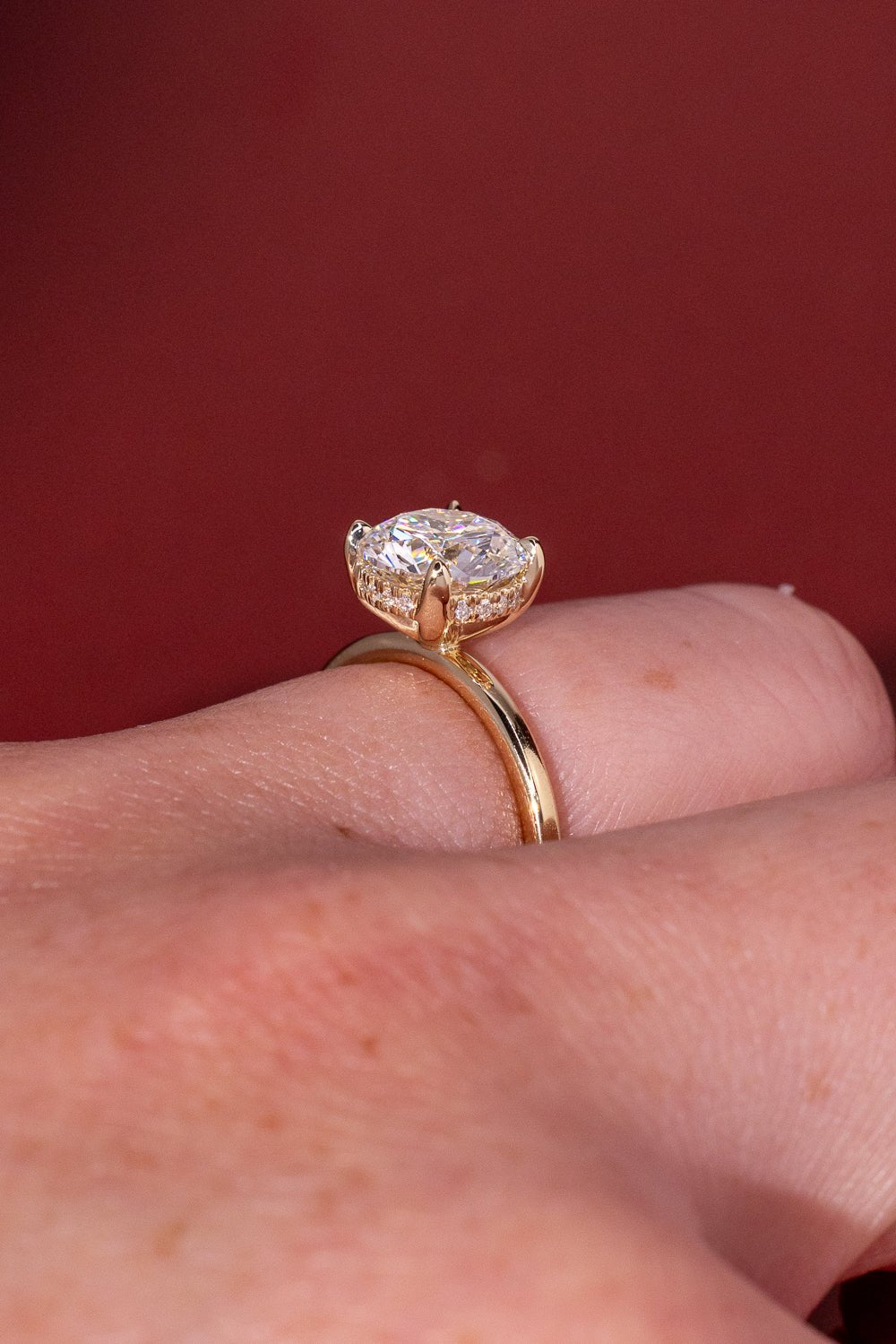 2.01ct D - VS1 Round Lab Diamond Kayla - PBD Engagement Rings