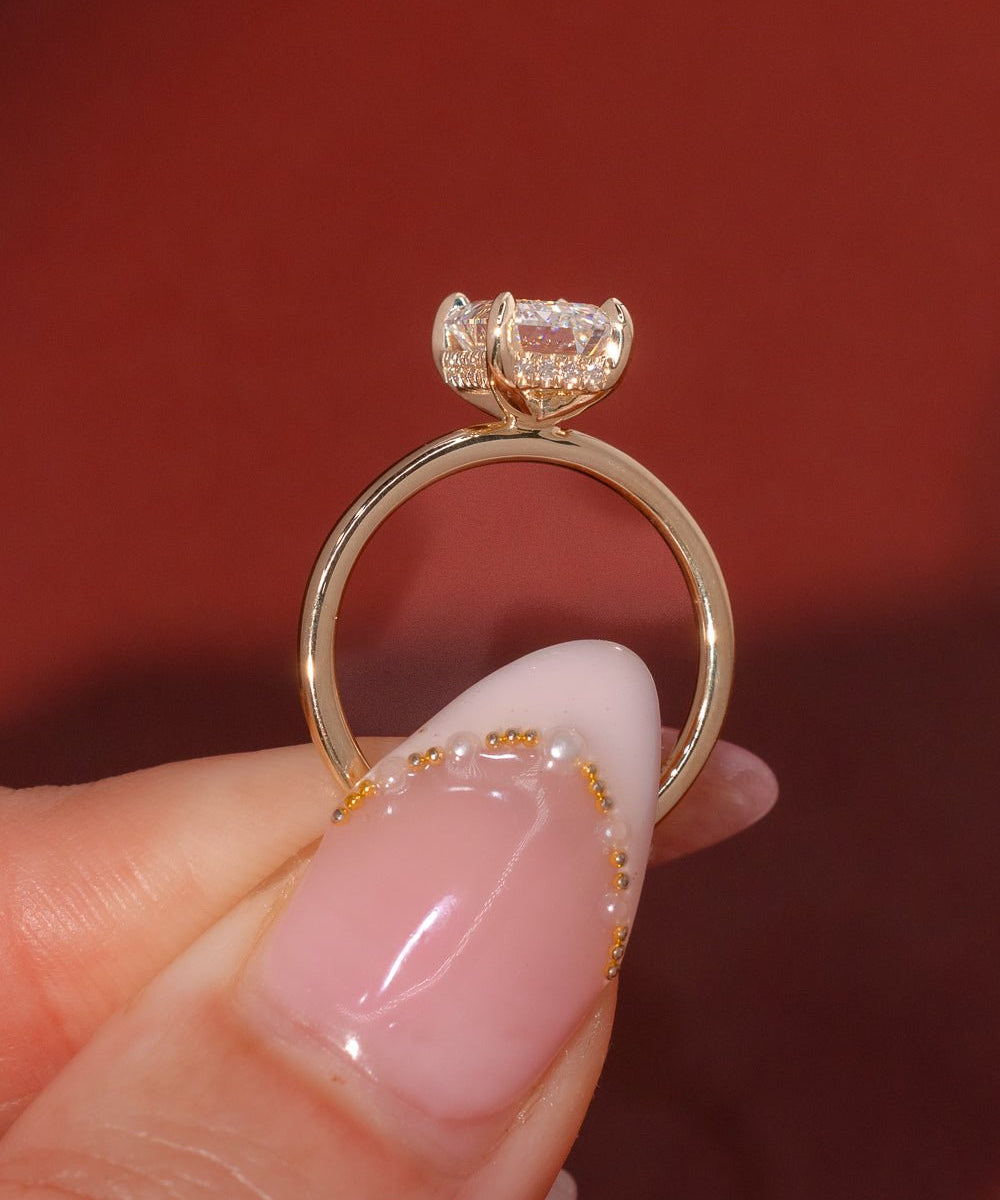2.01ct D - VVS2 Emerald Lab Diamond Kayla - PBD Engagement Rings