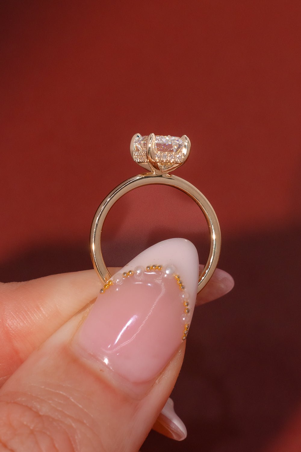 2.01ct D - VVS2 Emerald Lab Diamond Kayla - PBD Engagement Rings