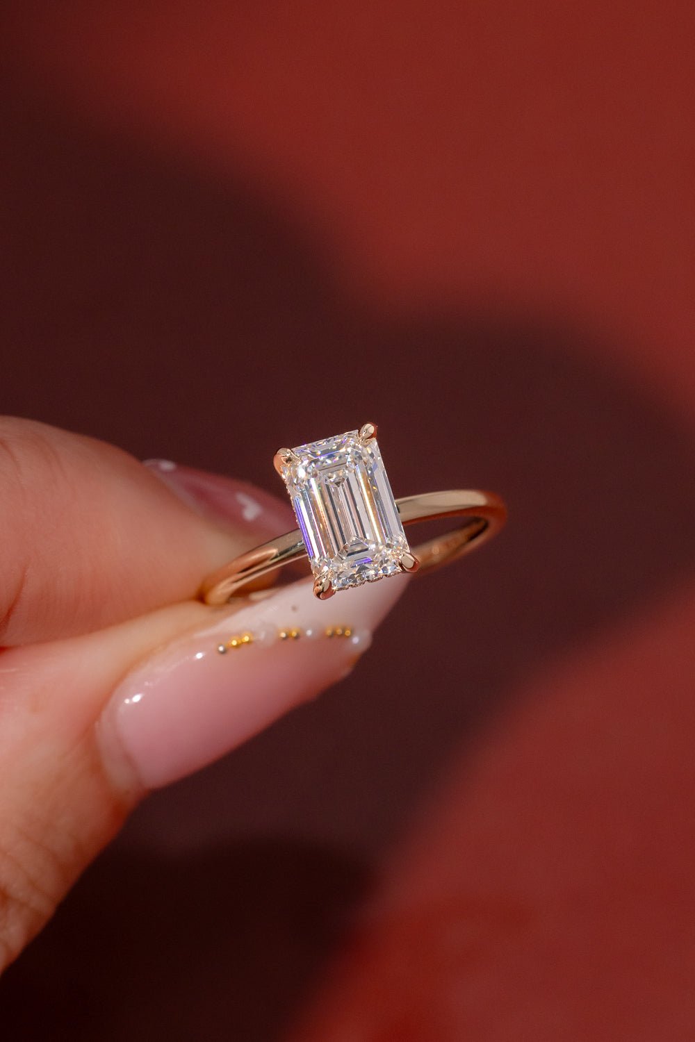 2.01ct D - VVS2 Emerald Lab Diamond Kayla - PBD Engagement Rings