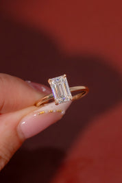 2.01ct D - VVS2 Emerald Lab Diamond Kayla - PBD Engagement Rings