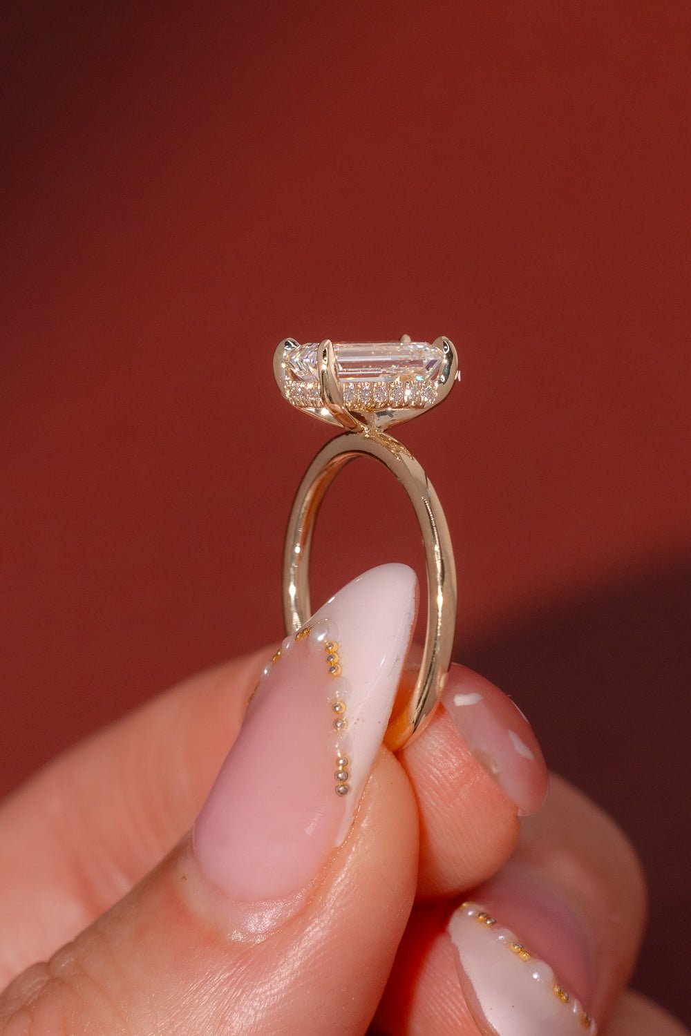 2.01ct D - VVS2 Emerald Lab Diamond Kayla - PBD Engagement Rings