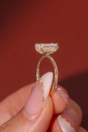 2.01ct D - VVS2 Emerald Lab Diamond Kayla - PBD Engagement Rings