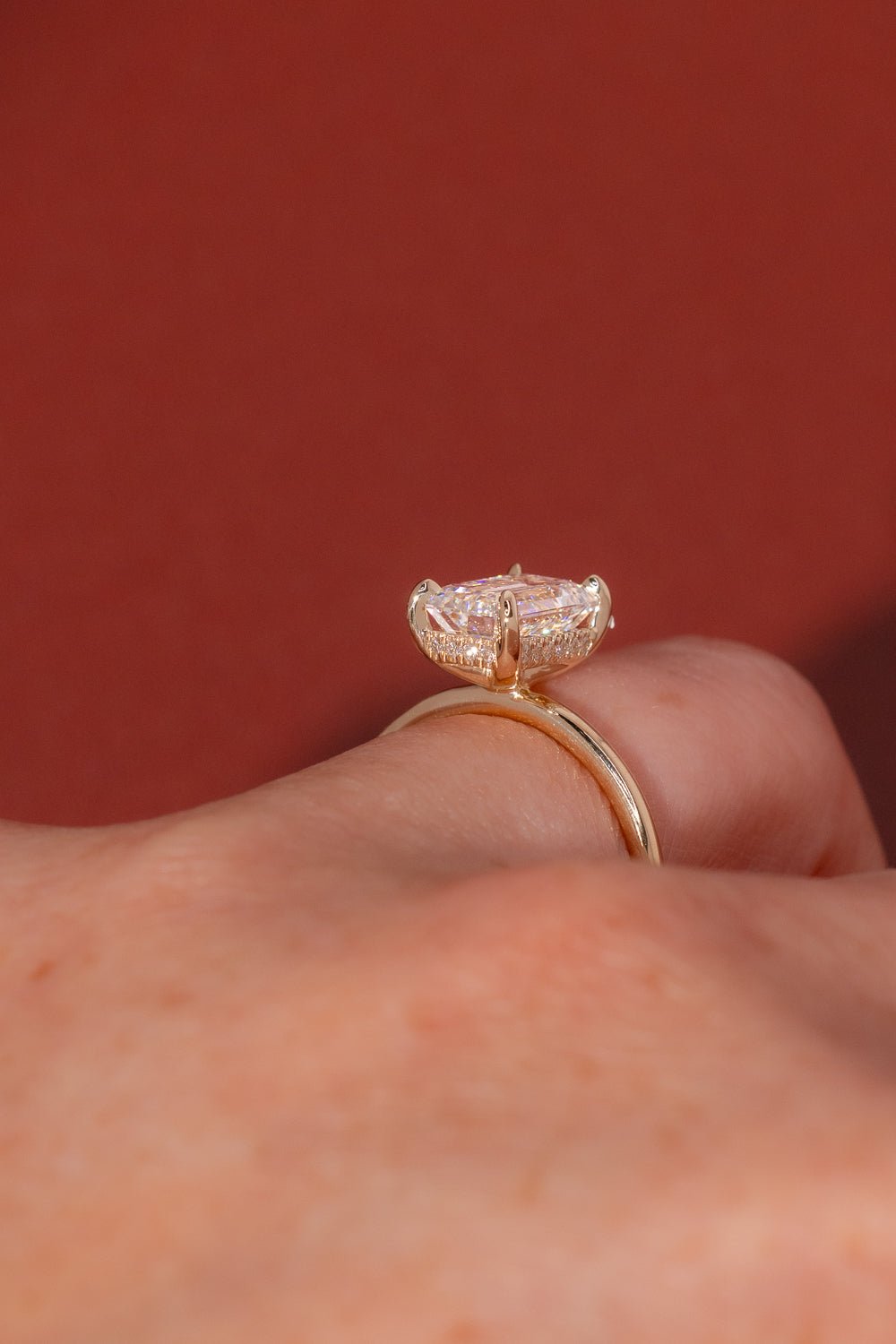 2.01ct D - VVS2 Emerald Lab Diamond Kayla - PBD Engagement Rings