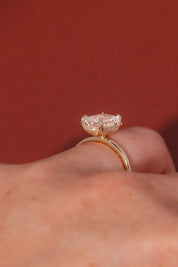 2.01ct D - VVS2 Emerald Lab Diamond Kayla - PBD Engagement Rings