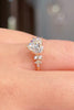 2.01ct E-VS1 Heart Lab Diamond Nova Engagement Rings Princess Bride Diamonds 
