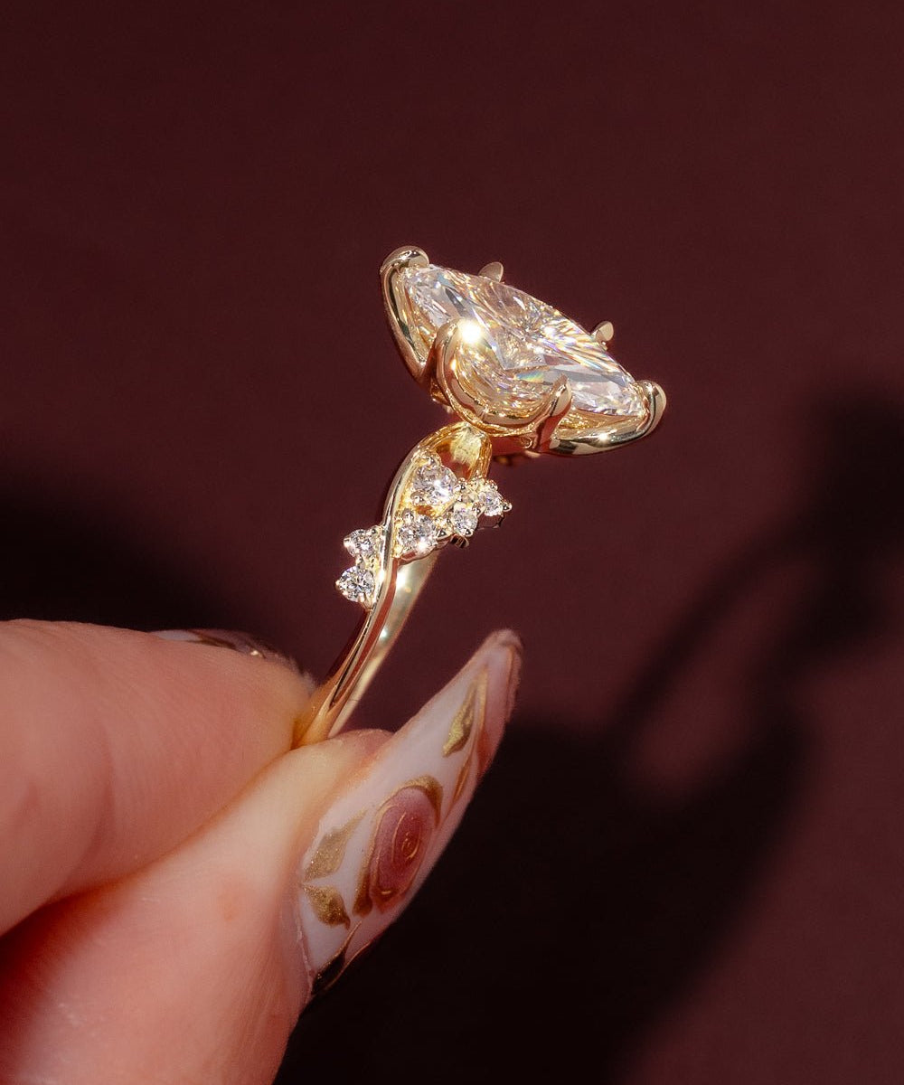 2.01ct E - VS1 Marquise Lab Diamond Ariel - PBD Engagement Rings