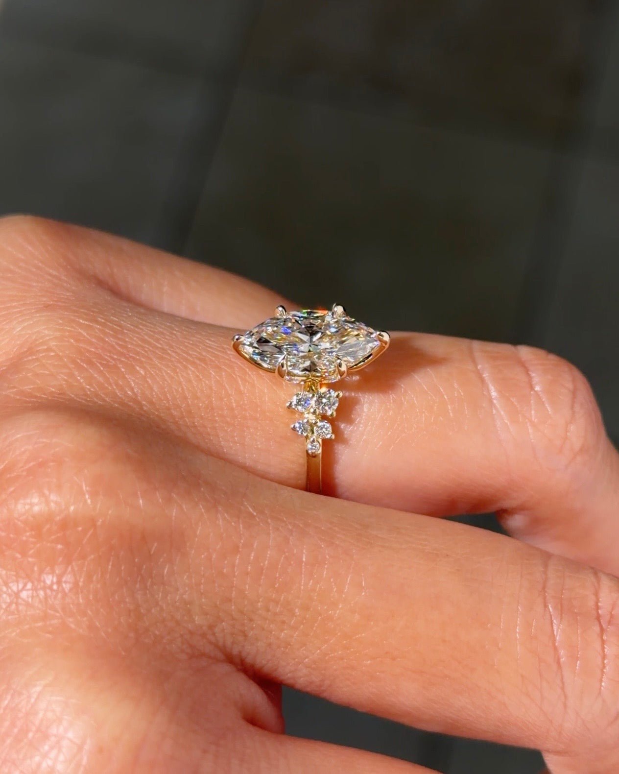 2.01ct E - VS1 Marquise Lab Diamond Nova - PBD Engagement Rings