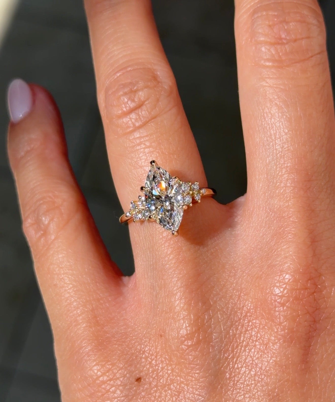 2.01ct E - VS1 Marquise Lab Diamond Nova - PBD Engagement Rings
