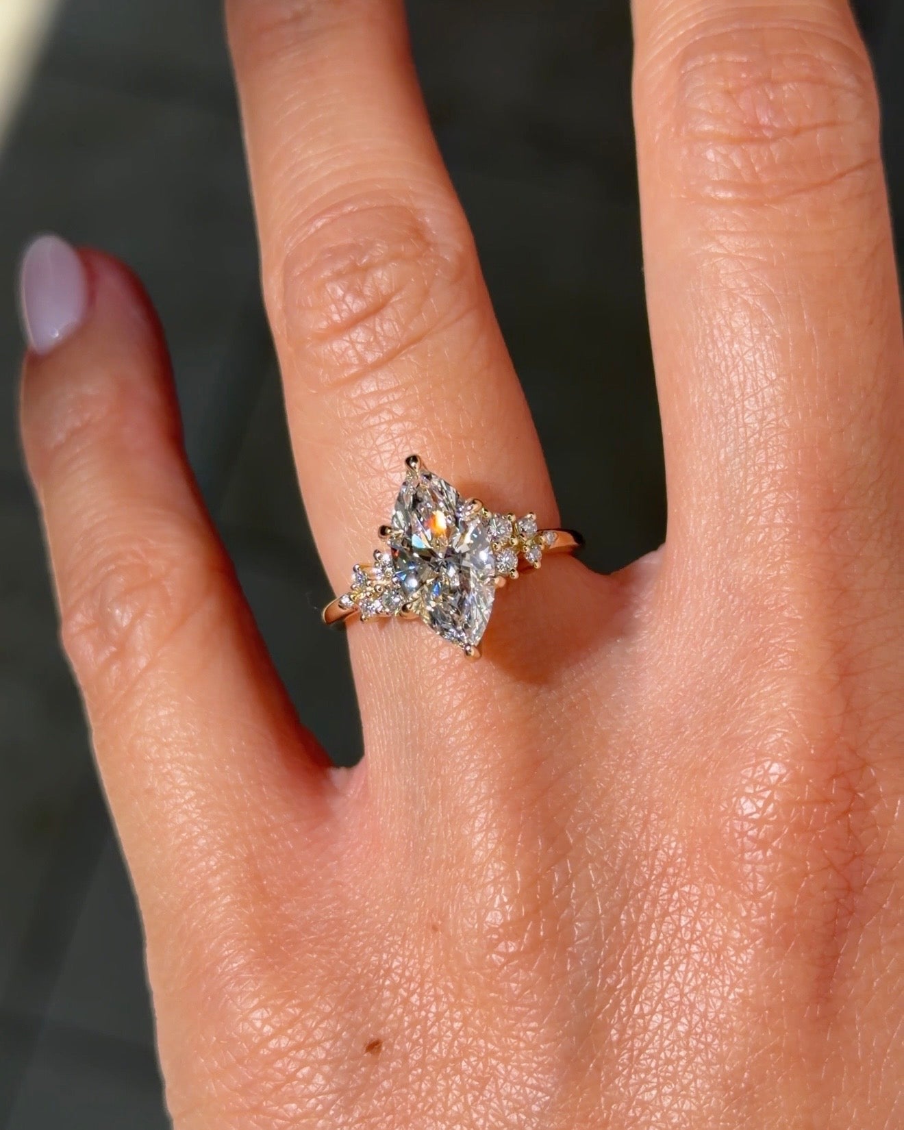 2.01ct E - VS1 Marquise Lab Diamond Nova - PBD Engagement Rings