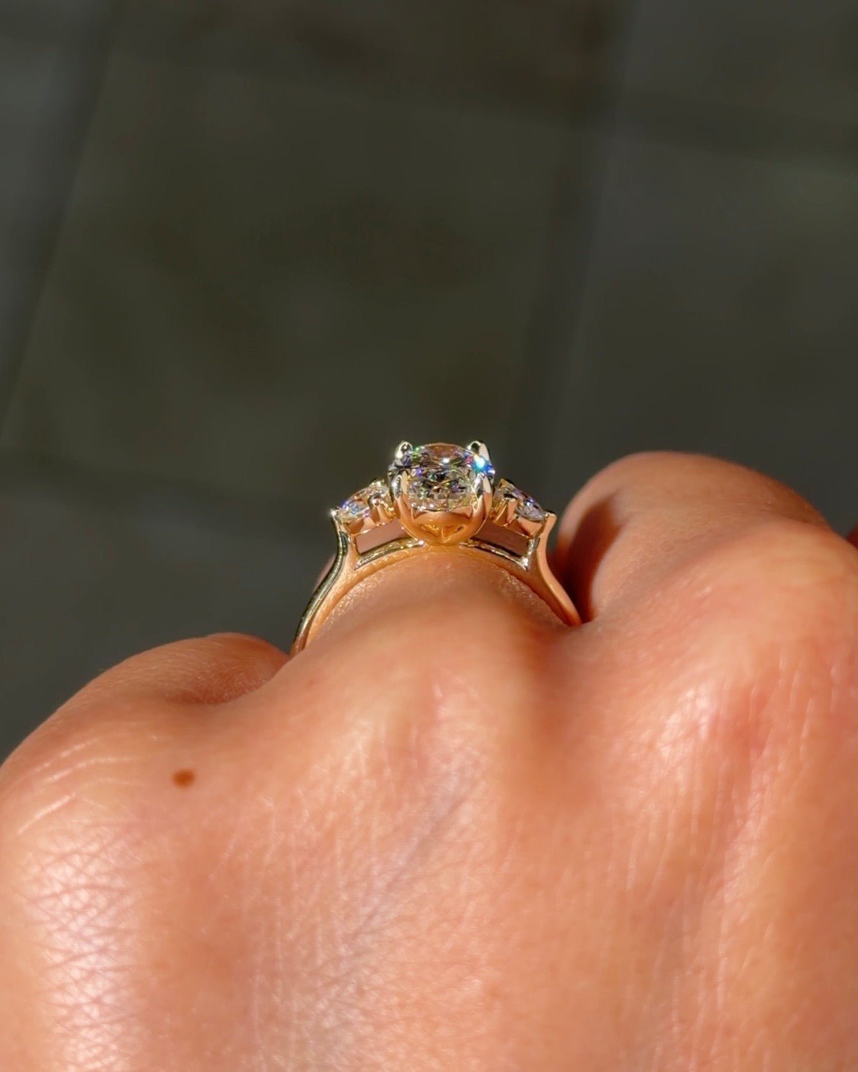 2.01ct E - VS1 Oval Lab Diamond Meghan - PBD Engagement Rings