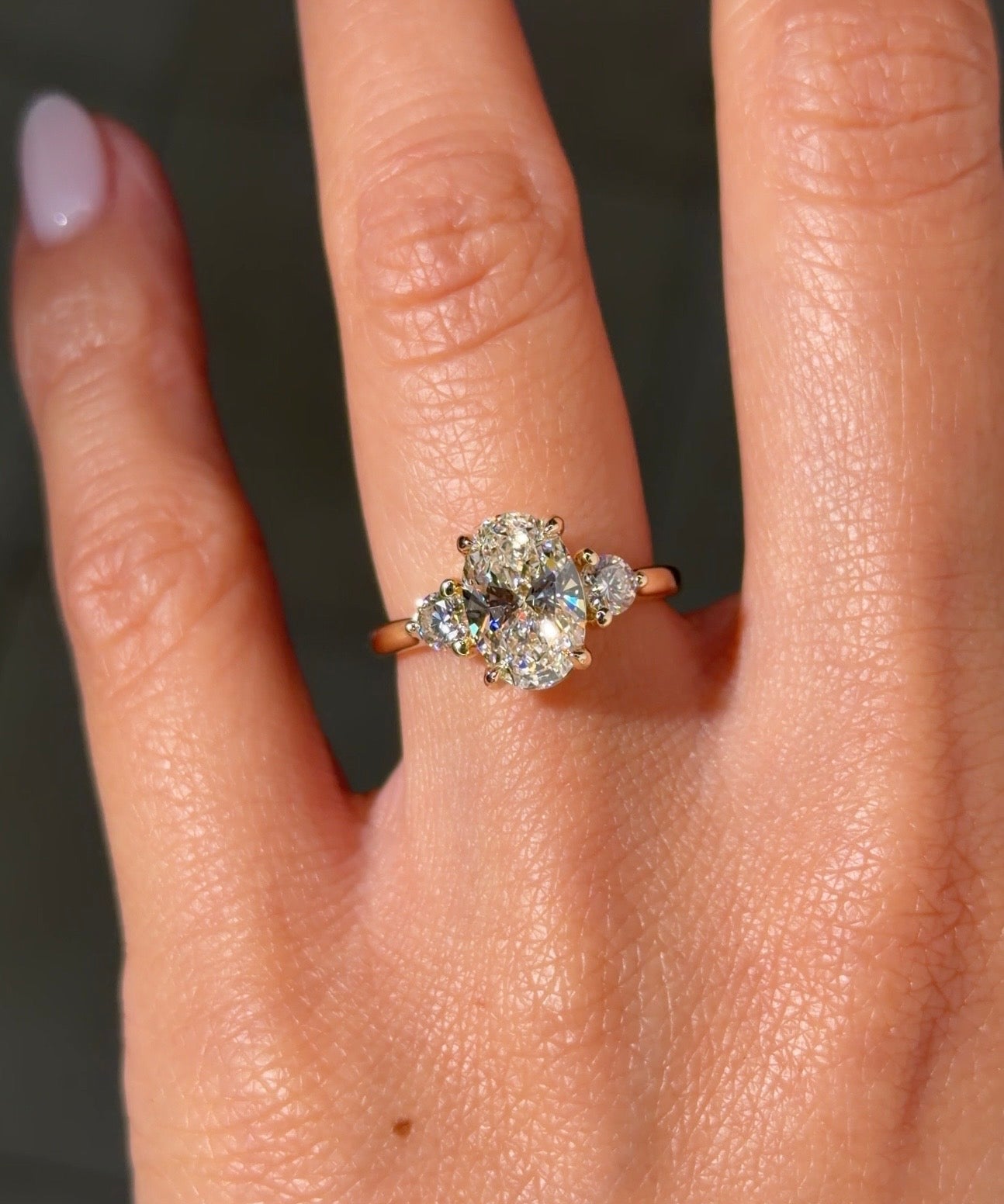 2.01ct E - VS1 Oval Lab Diamond Meghan - PBD Engagement Rings