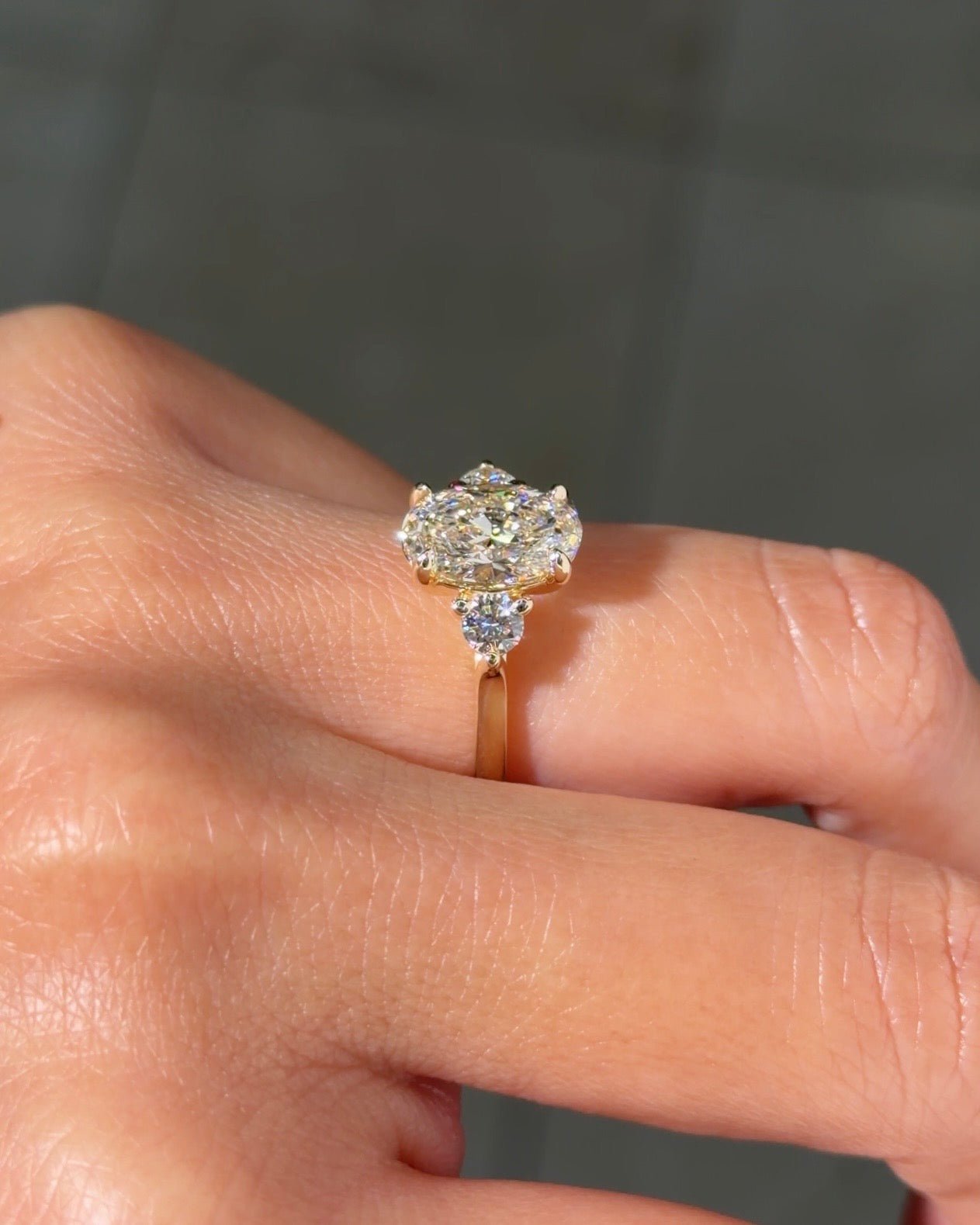 2.01ct E - VS1 Oval Lab Diamond Meghan - PBD Engagement Rings