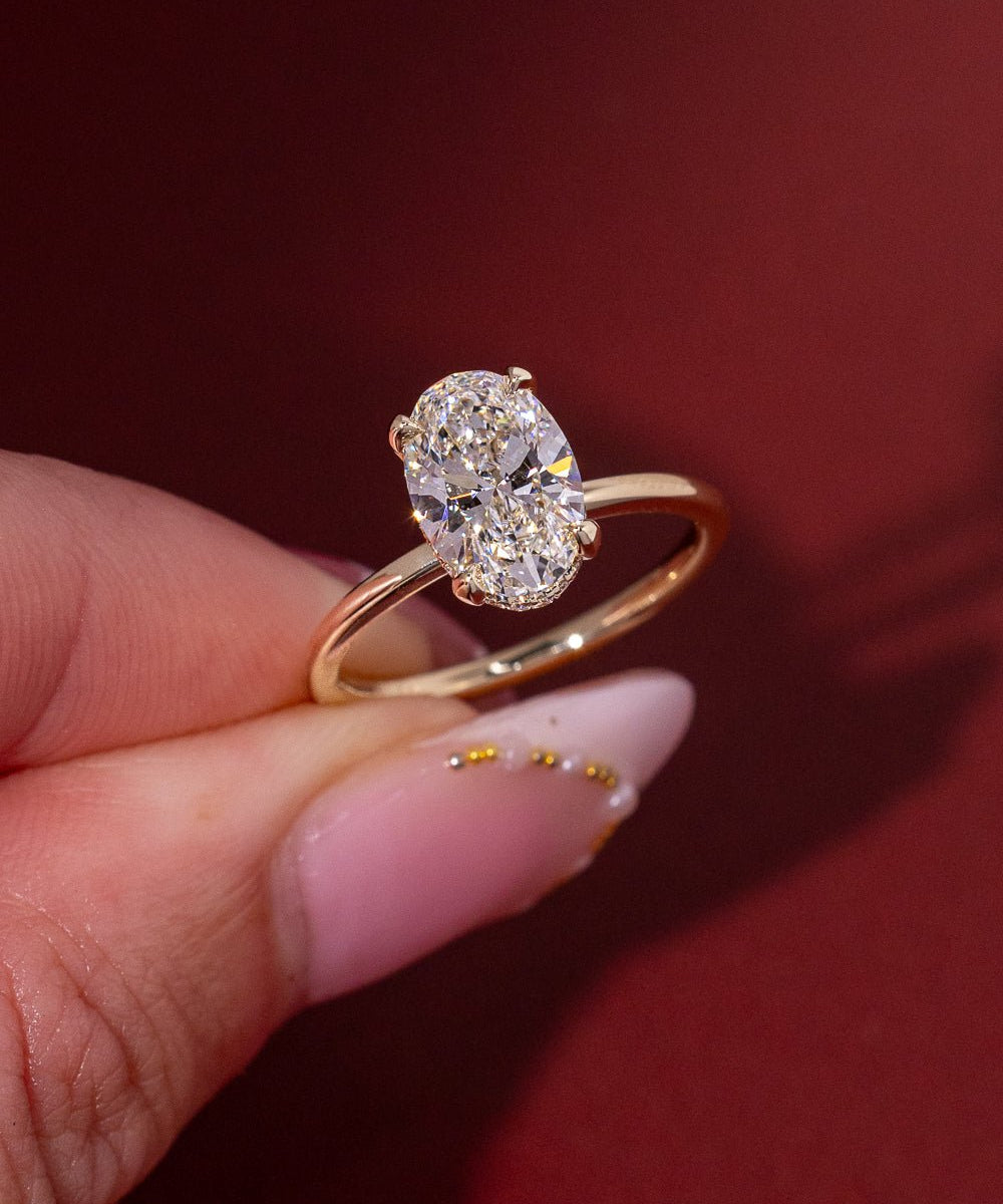 2.01ct E - VS1 Oval Lab Diamond Stephanie - PBD Engagement Rings