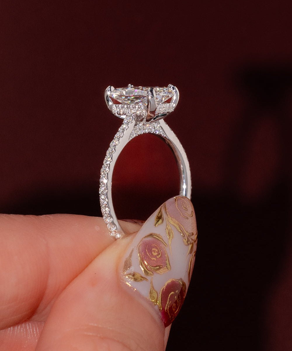 2.01ct E - VS1 Radiant Lab Diamond Alice - PBD Engagement Rings