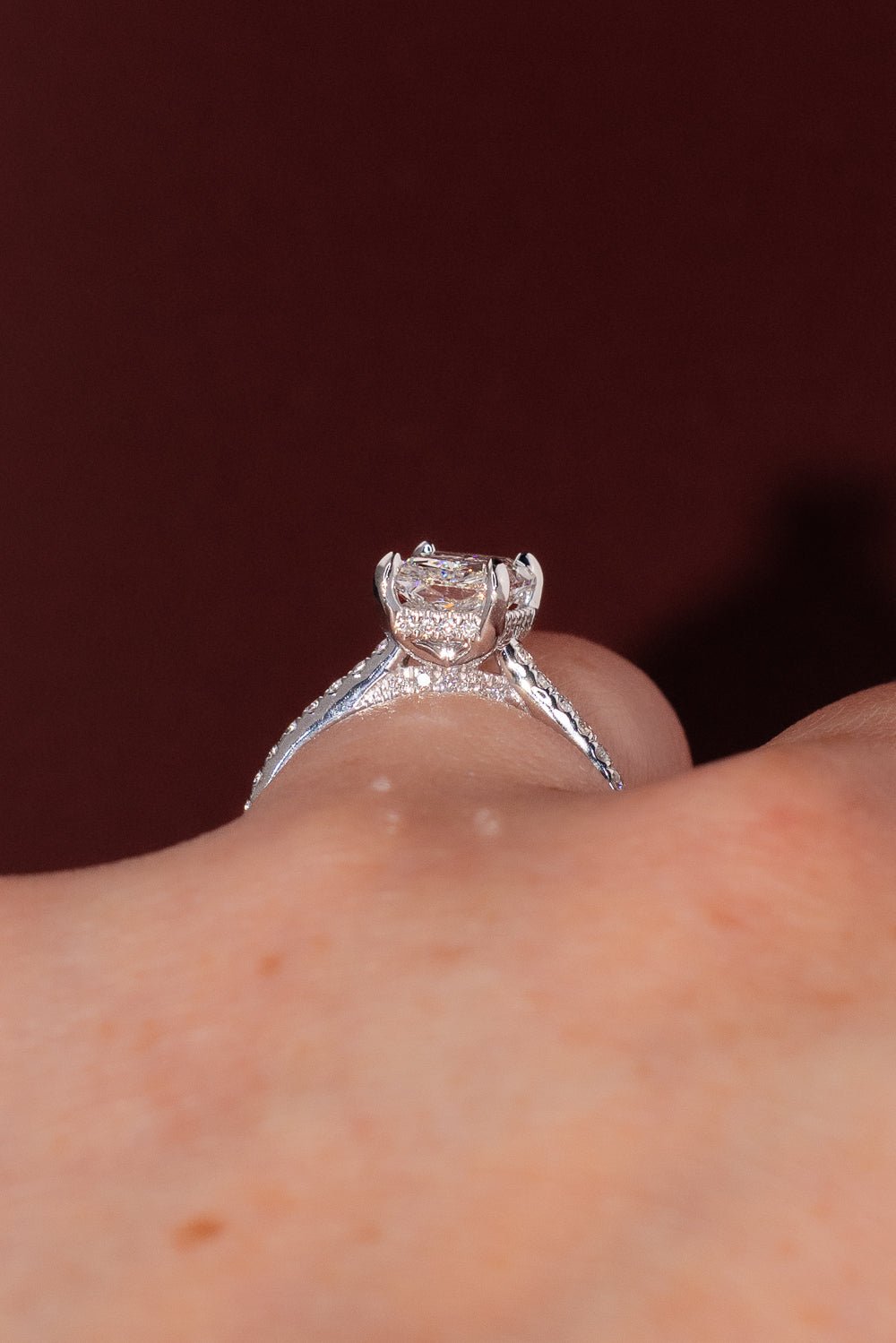 2.01ct E - VS1 Radiant Lab Diamond Alice - PBD Engagement Rings