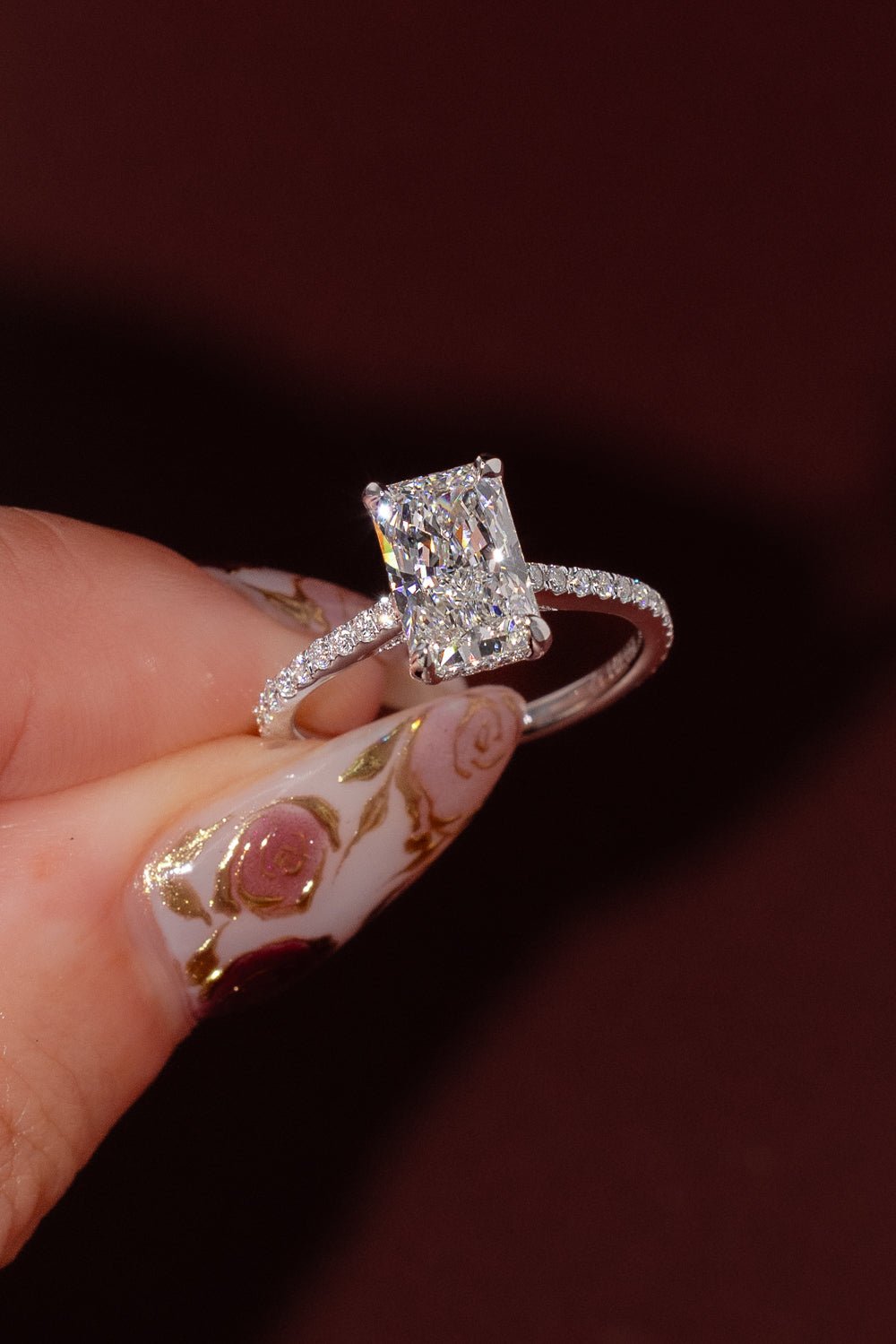 2.01ct E - VS1 Radiant Lab Diamond Alice - PBD Engagement Rings