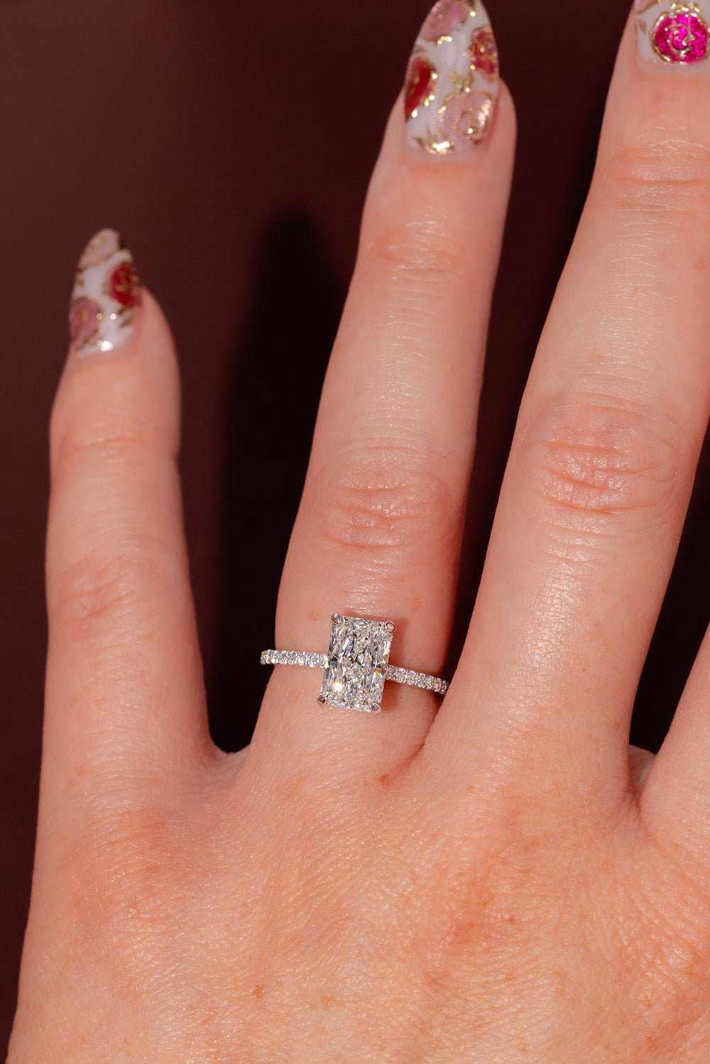 2.01ct E - VS1 Radiant Lab Diamond Alice - PBD Engagement Rings