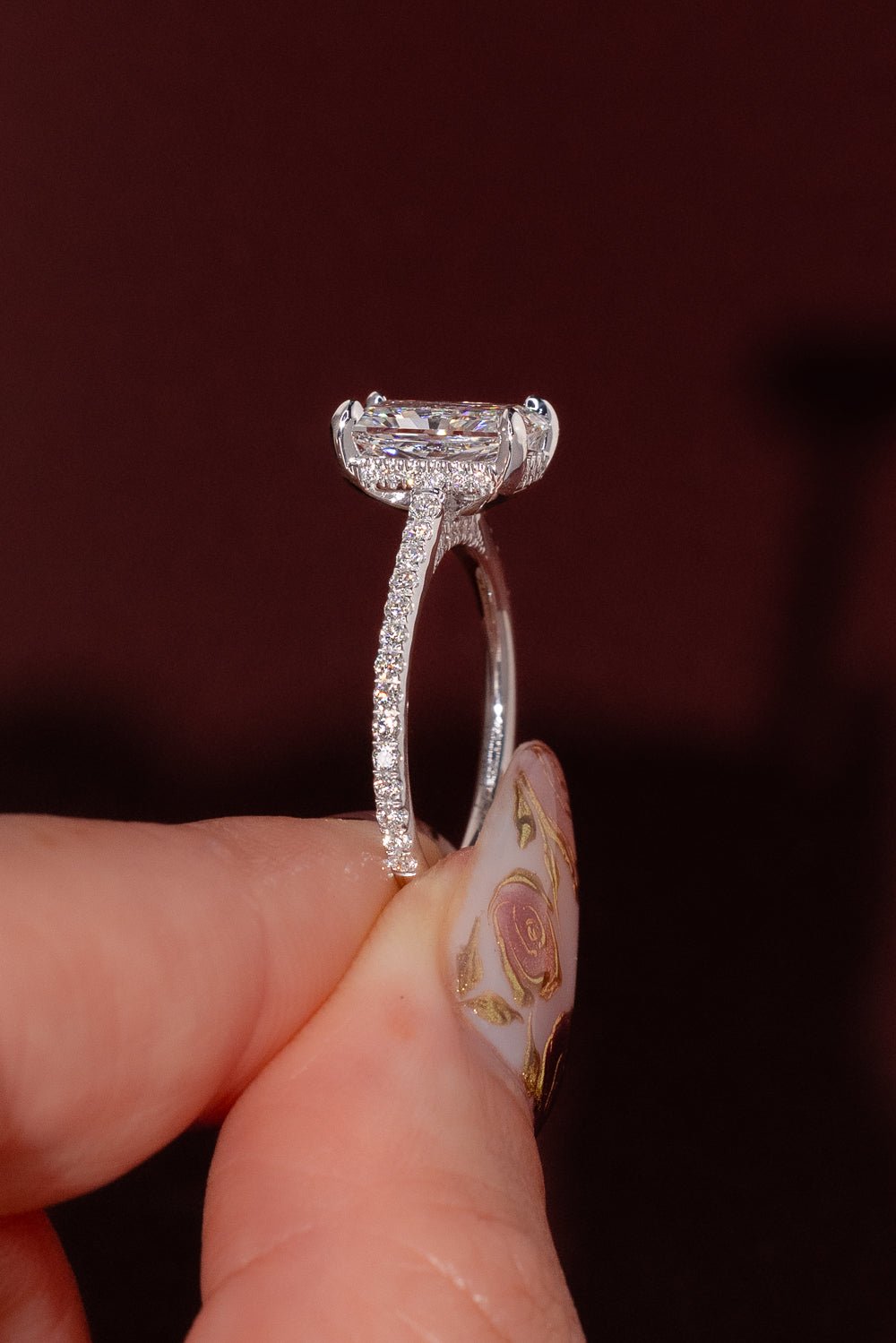 2.01ct E - VS1 Radiant Lab Diamond Alice - PBD Engagement Rings