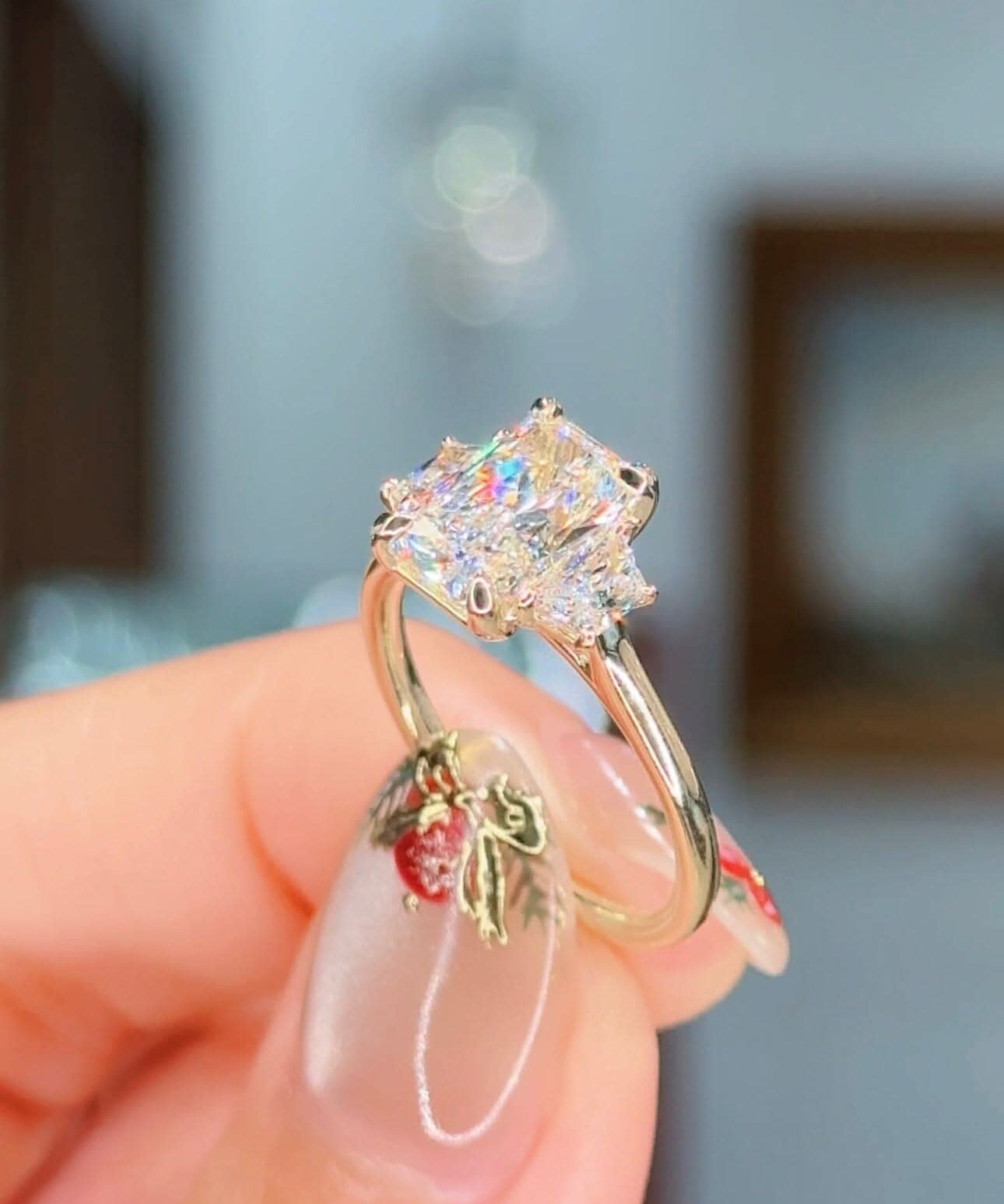 2.01ct E - VS1 Radiant Lab Diamond Lucia - PBD Engagement Rings