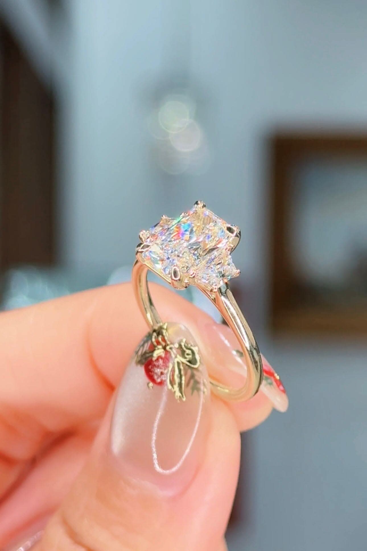 2.01ct E - VS1 Radiant Lab Diamond Lucia - PBD Engagement Rings