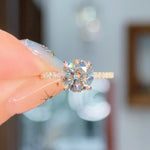 2.01ct E-VS1 Round Lab Diamond Alice Engagement Rings Princess Bride Diamonds 