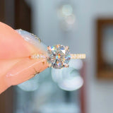 2.01ct E-VS1 Round Lab Diamond Alice Engagement Rings Princess Bride Diamonds 