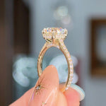 2.01ct E-VS1 Round Lab Diamond Alice Engagement Rings Princess Bride Diamonds 