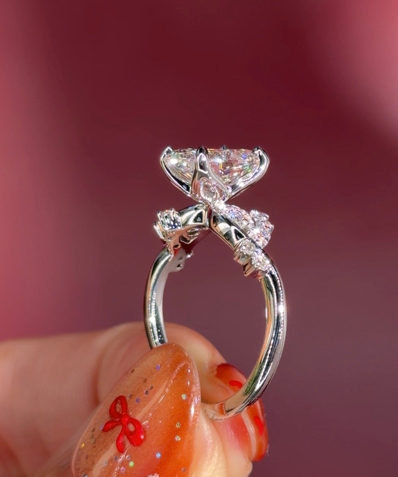 2.01ct E - VVS2 Oval Lab Diamond Ariel - PBD Engagement Rings