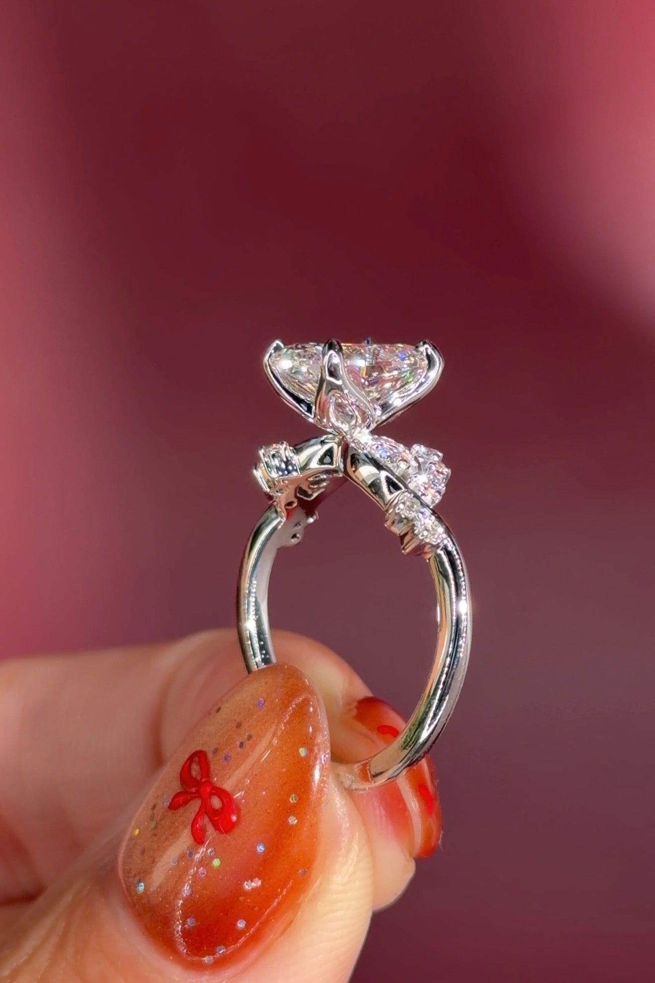 2.01ct E - VVS2 Oval Lab Diamond Ariel - PBD Engagement Rings