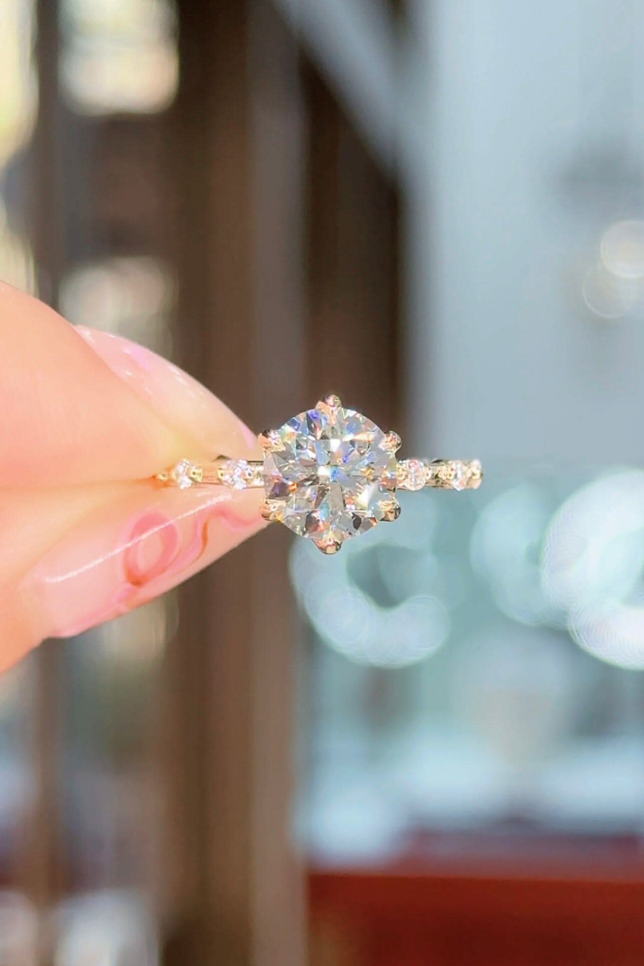 2.01ct E - VVS2 Round Lab Diamond Lila - PBD Engagement Rings