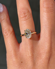 2.01ct F - VS1 Oval Lab Diamond Leah - PBD Engagement Rings