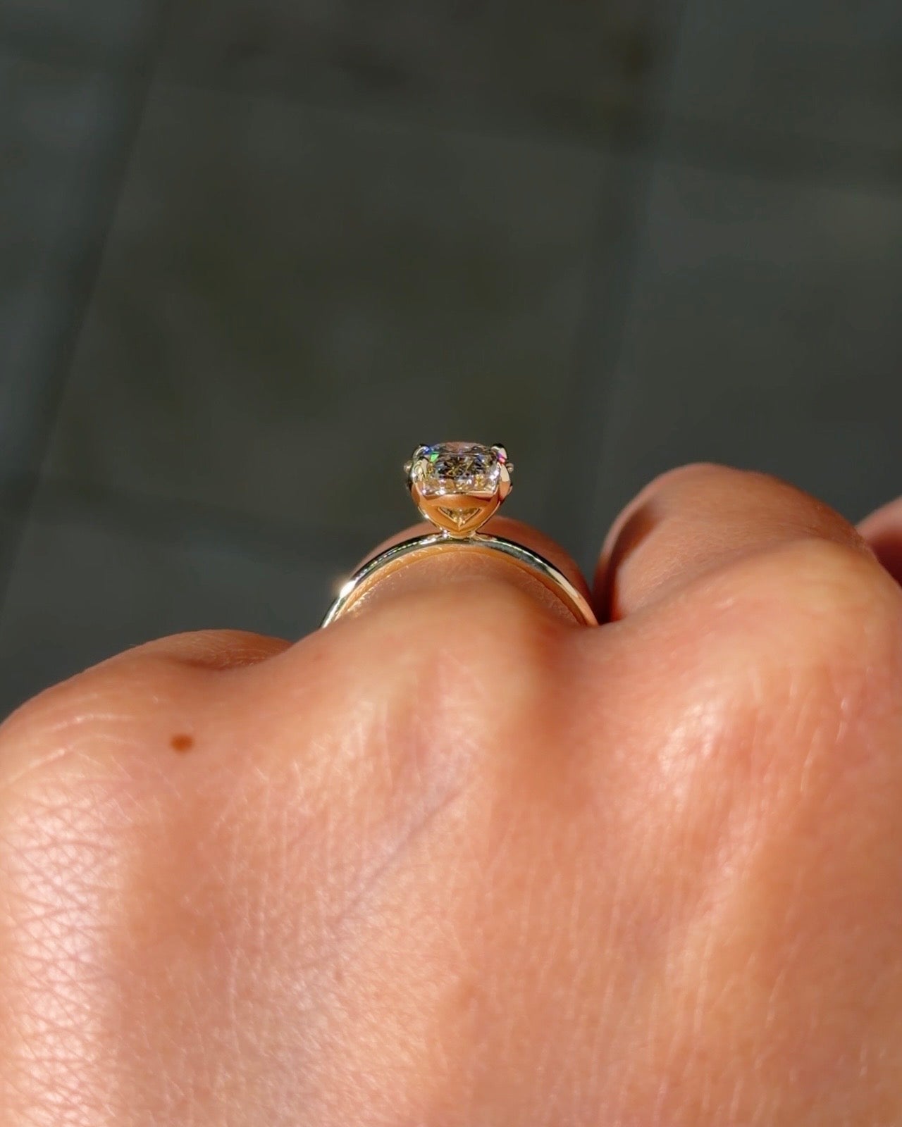 2.01ct F - VS1 Oval Lab Diamond Leah - PBD Engagement Rings
