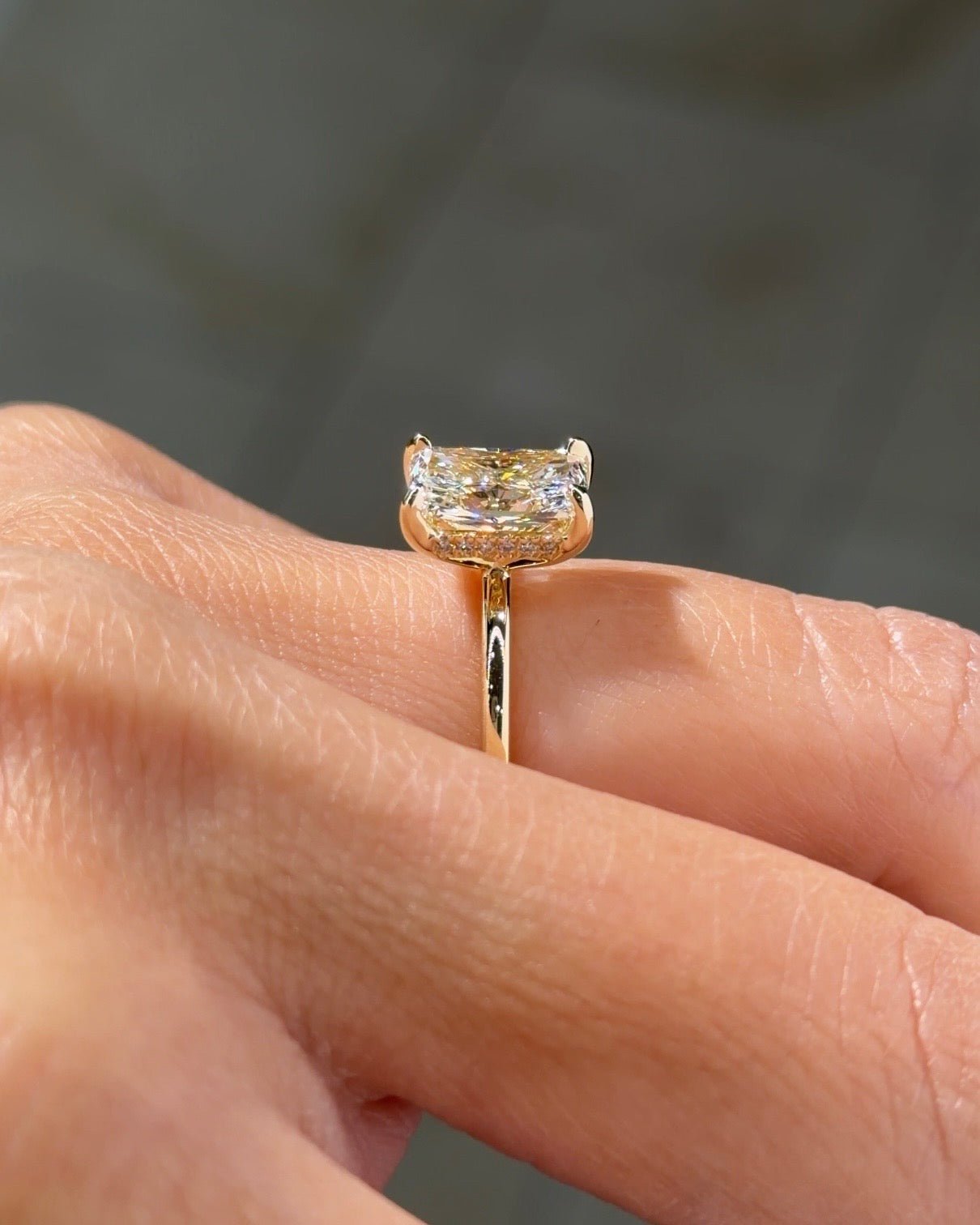 2.01ct F-VVS2 Radiant Lab Diamond Kayla - PBD Engagement Rings