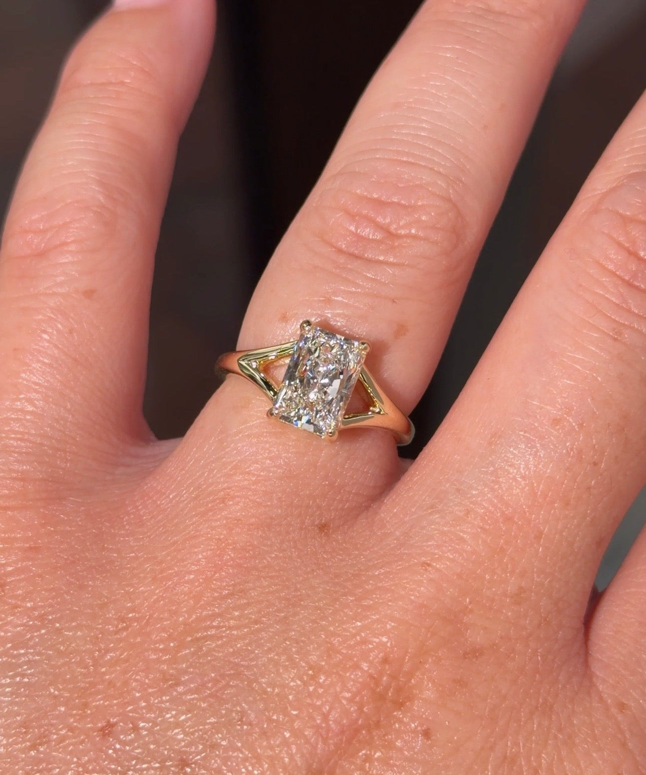 2.01ct F - VVS2 Radiant Lab Diamond Tanya - PBD Engagement Rings