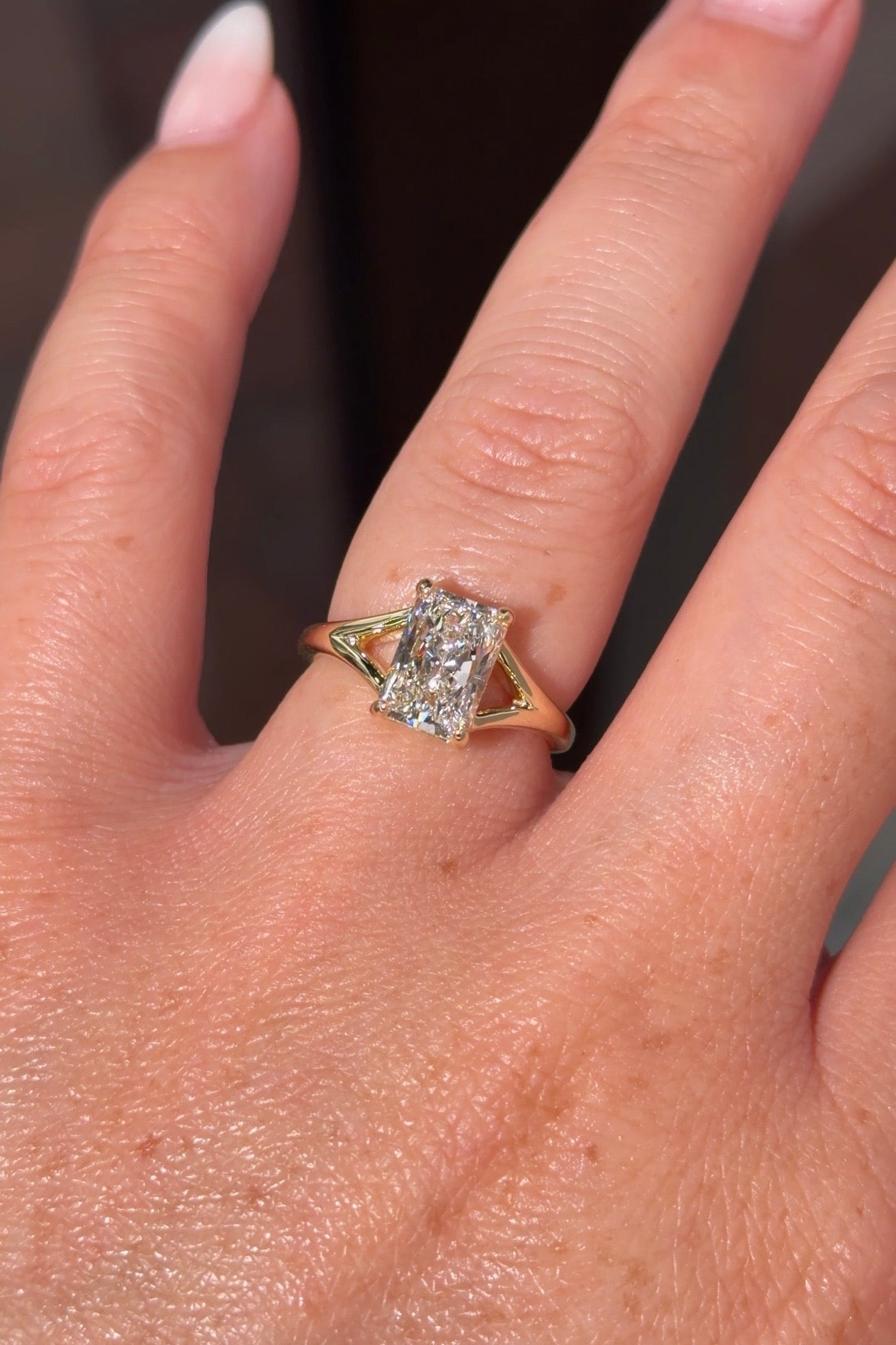 2.01ct F - VVS2 Radiant Lab Diamond Tanya - PBD Engagement Rings