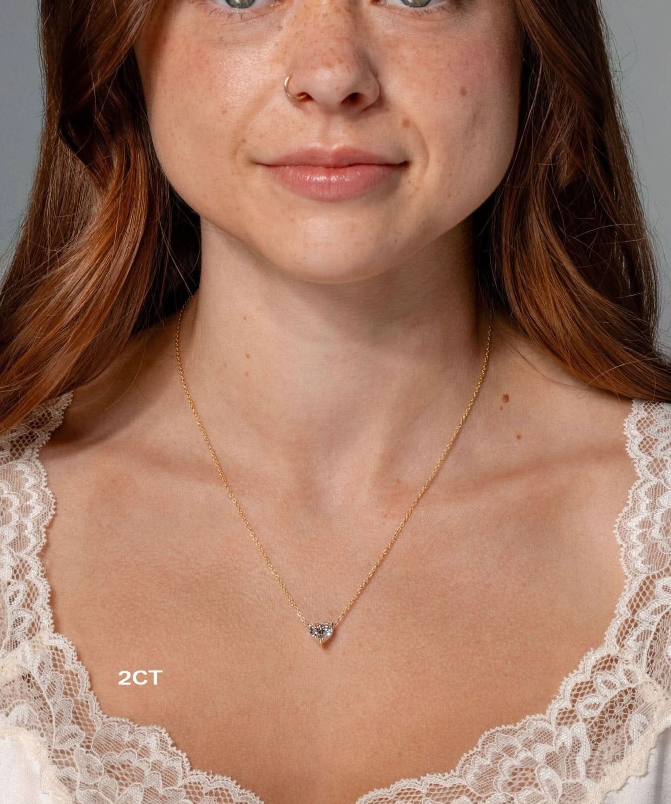 2.01ct Heart Brandi Necklace - PBD Necklaces