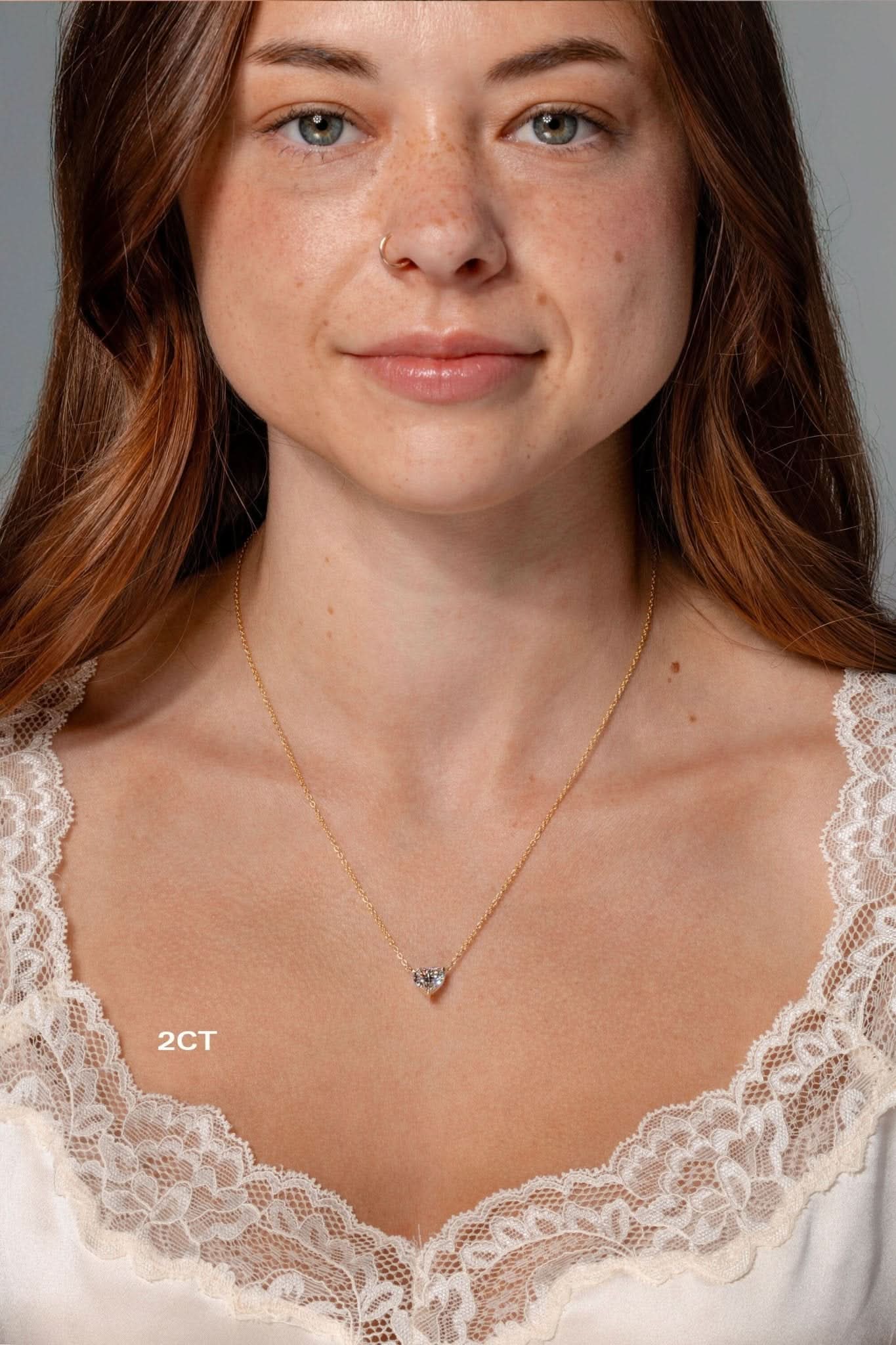 2.01ct Heart Brandi Necklace - PBD Necklaces