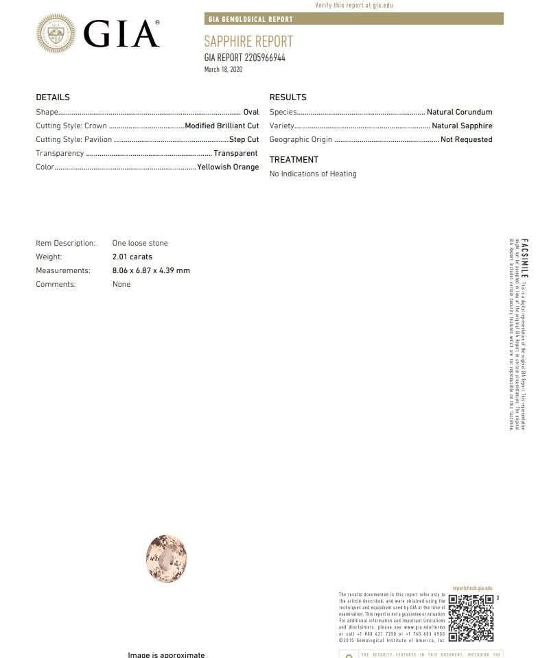 2.01ct Peach Oval Sapphire Duchess - PBD Rings