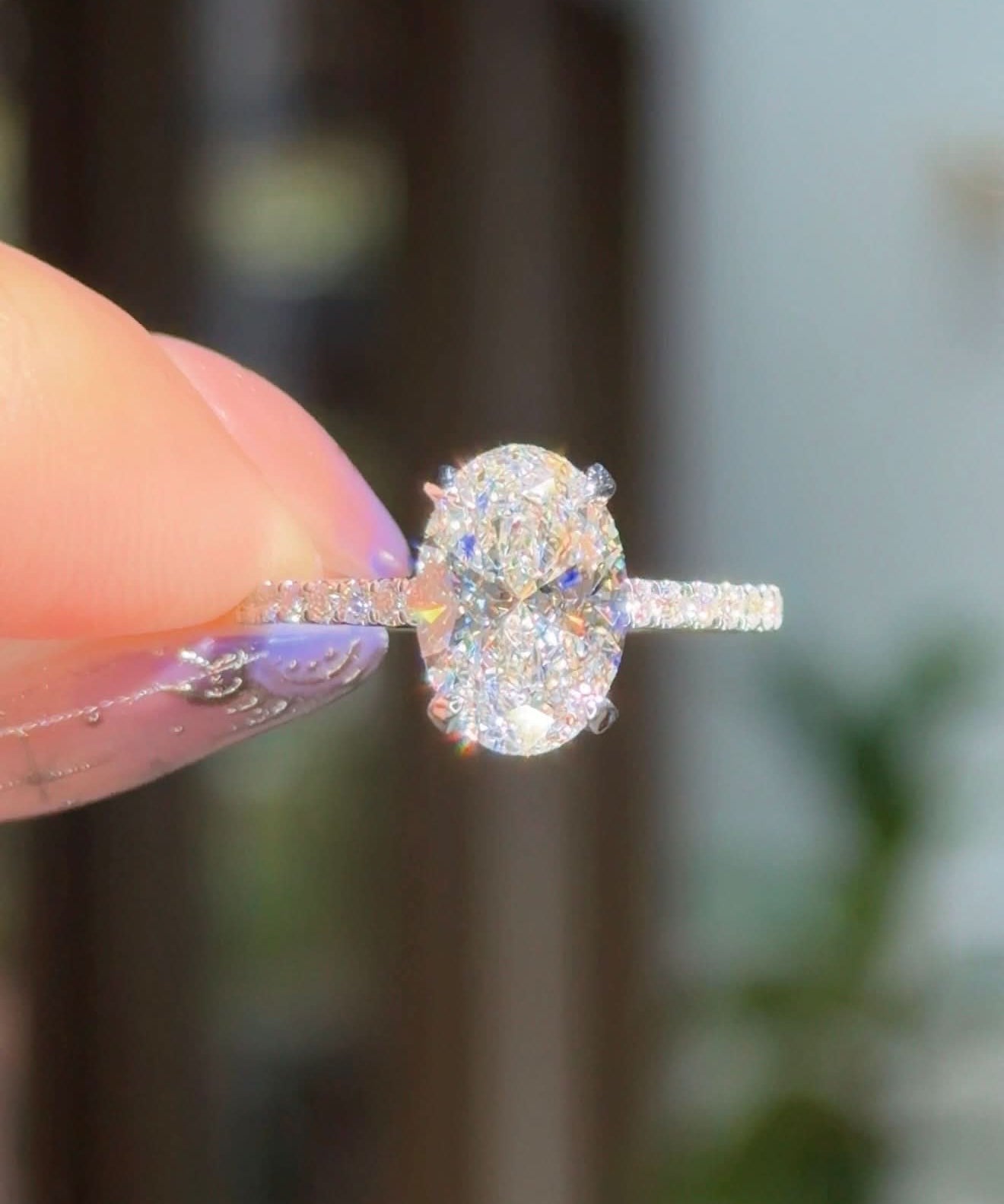 2.02ct D - VS1 Oval Lab Diamond Alice - PBD Engagement Rings