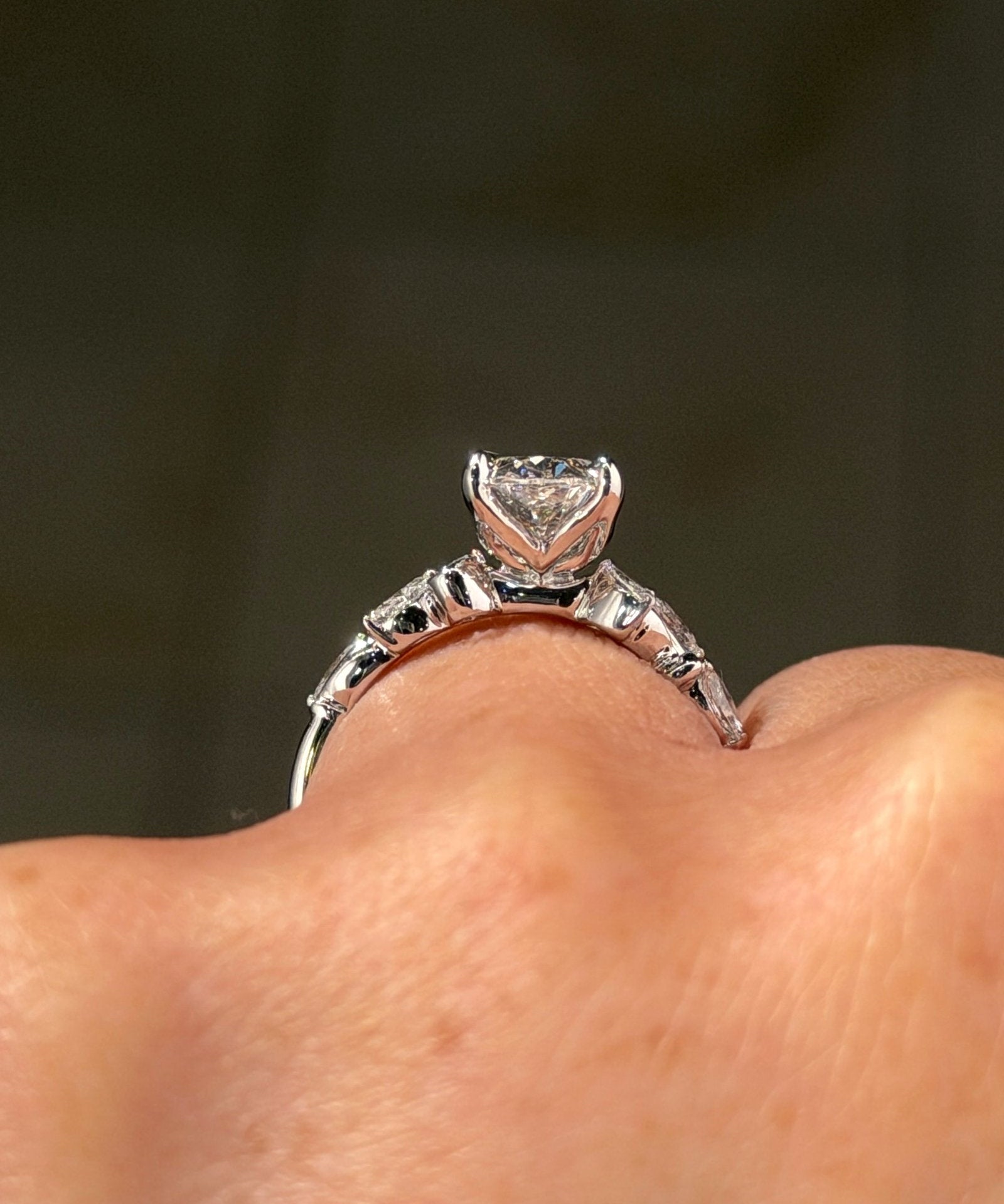 2.02ct D-VS1 Oval Lab Diamond Colette - PBD Engagement Rings