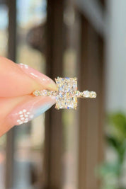 2.02ct D-VS1 Radiant Lab Diamond Rei Engagement Rings Princess Bride Diamonds 